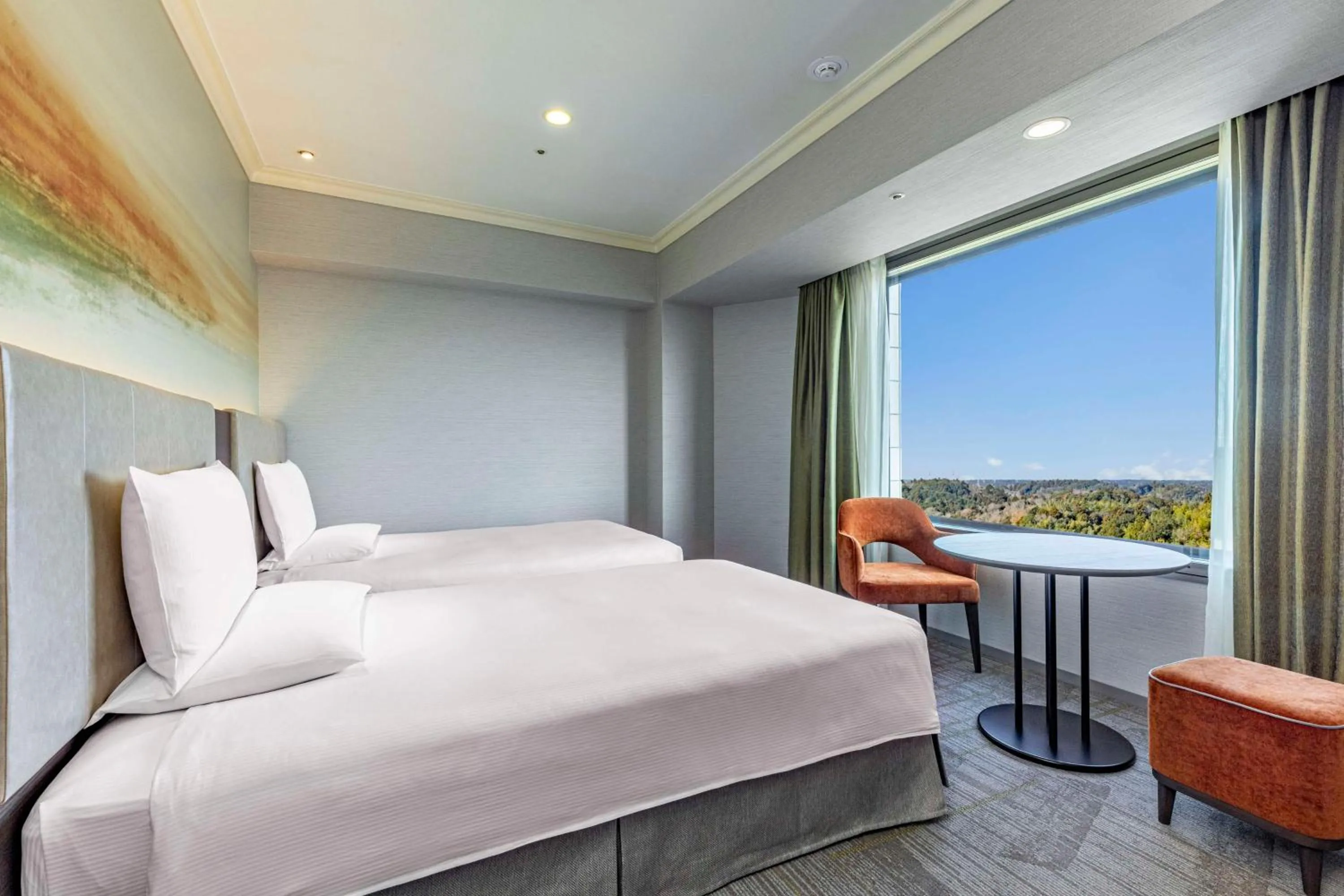 Bed in Hilton Tokyo Narita Airport