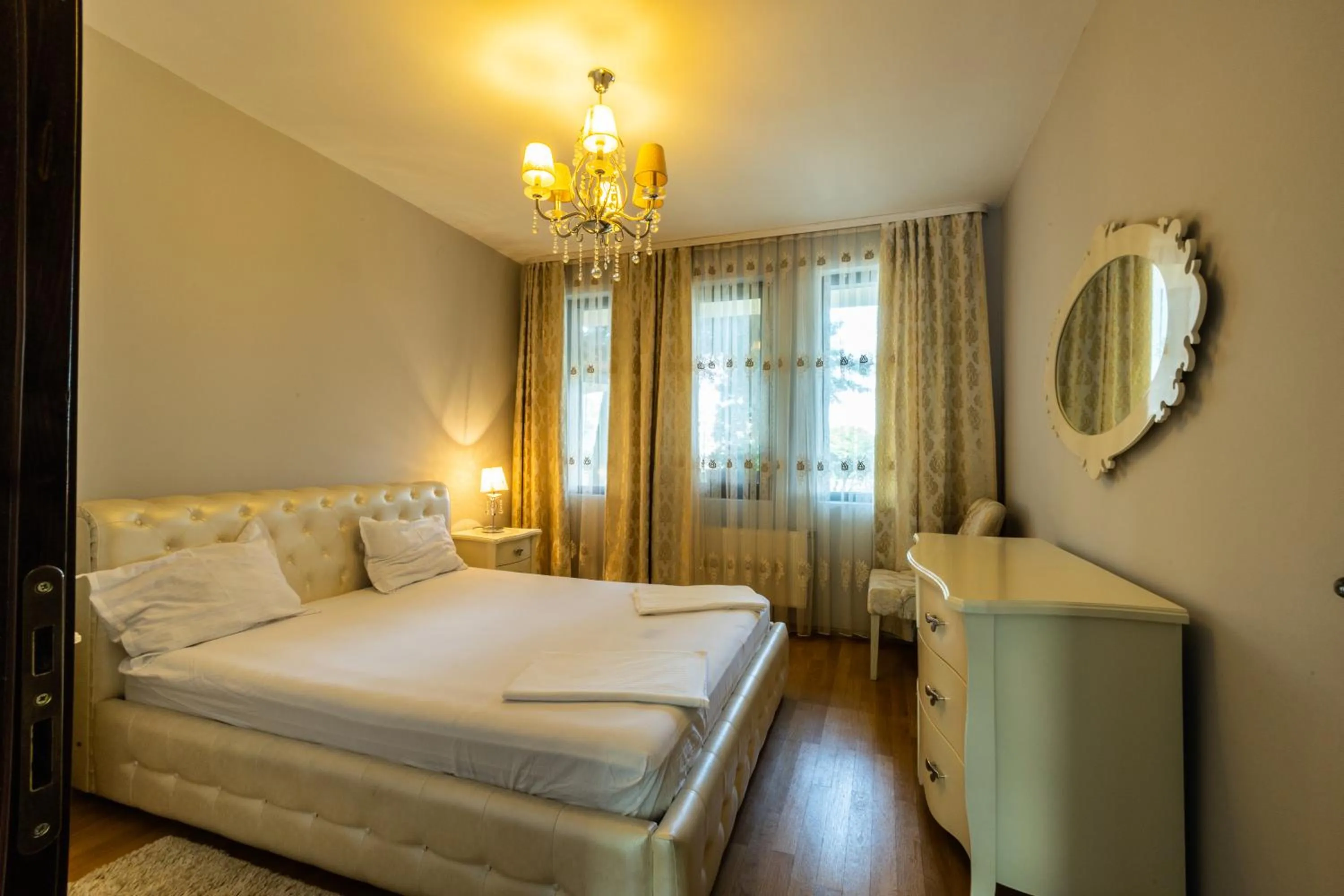 Bed in Chiflika Family Hotel