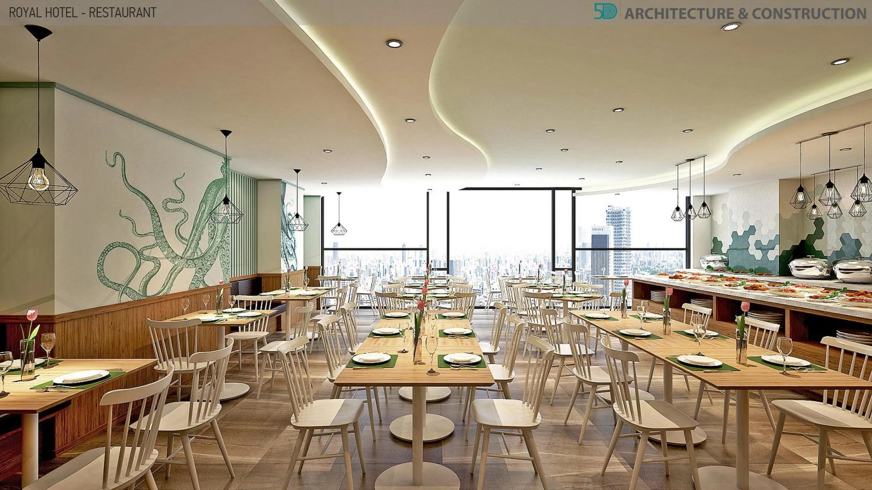 Restaurant/places to eat in Royal HPM Hotel