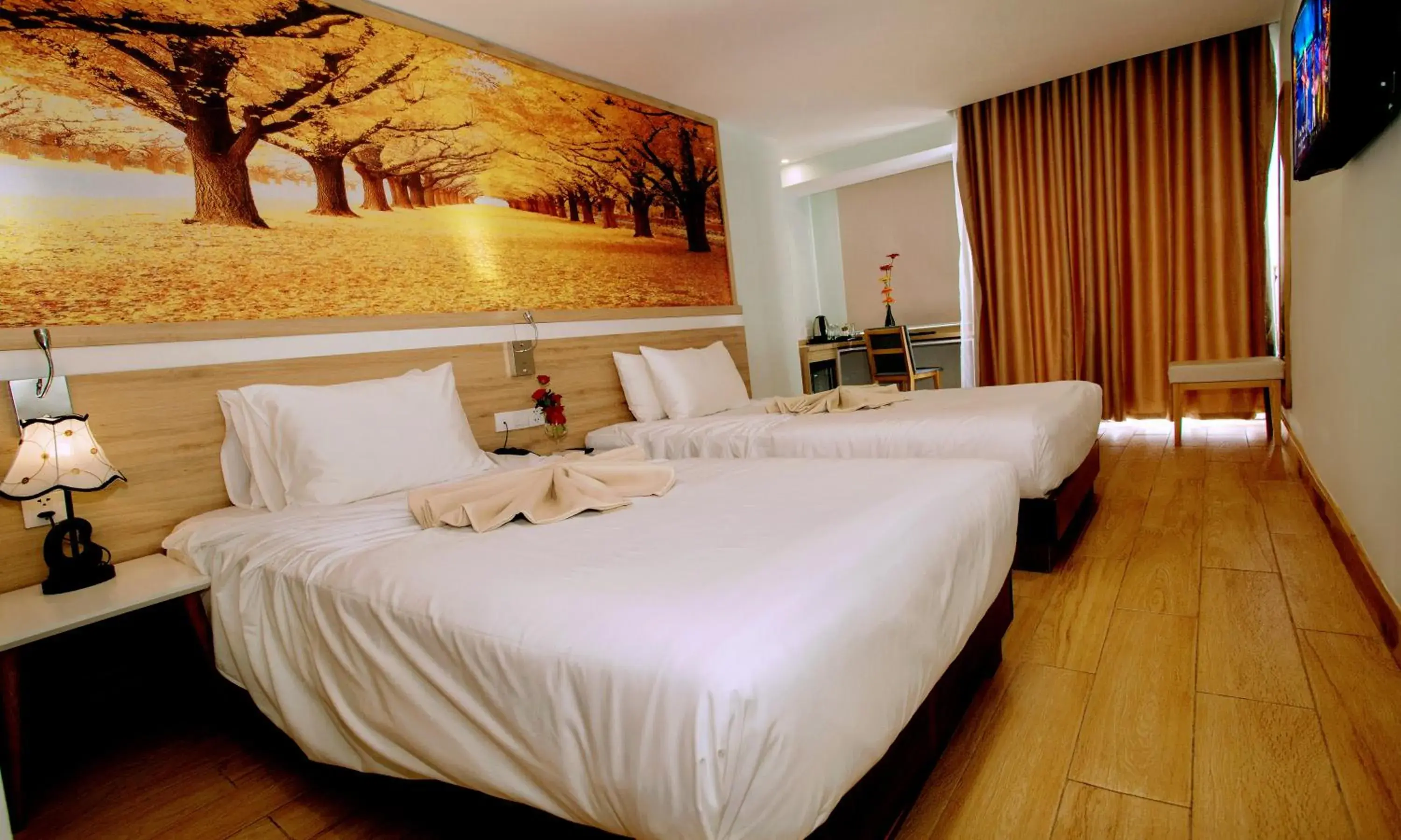 Bed in Royal HPM Hotel Bed in Royal HPM Hotel