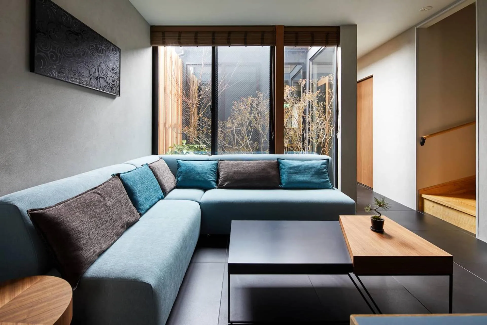 Living room in HANARE KYOTO Hachijoguchi