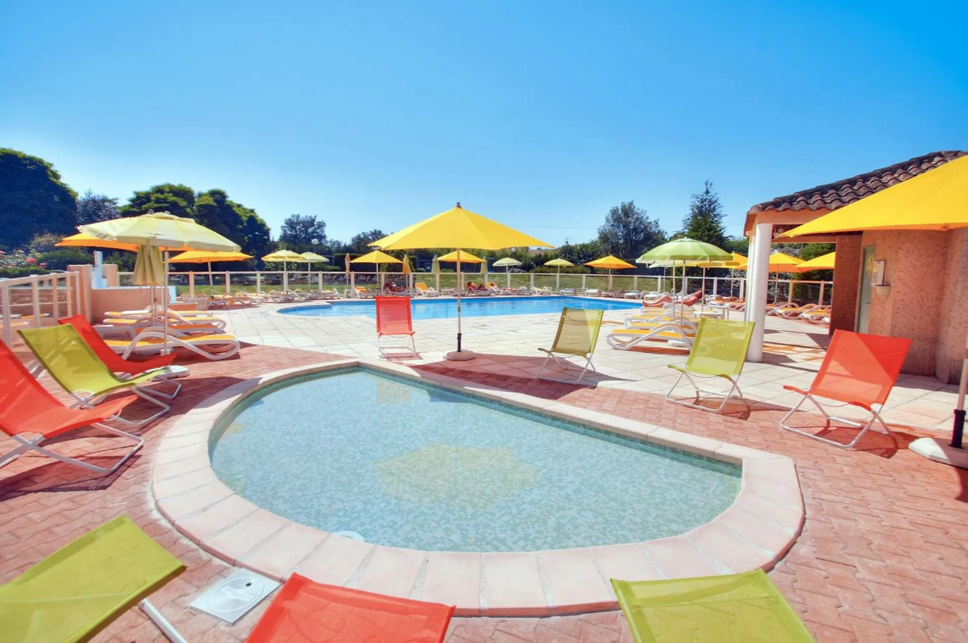 Children play ground in Le Champ d'Eysson Aparthotel