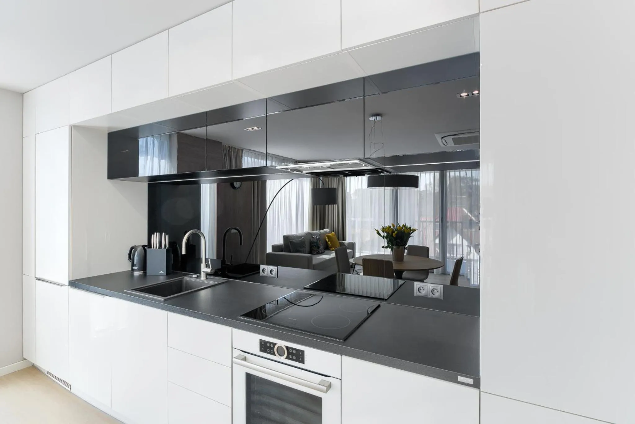 Kitchen or kitchenette in Dune Resort Mielno - C