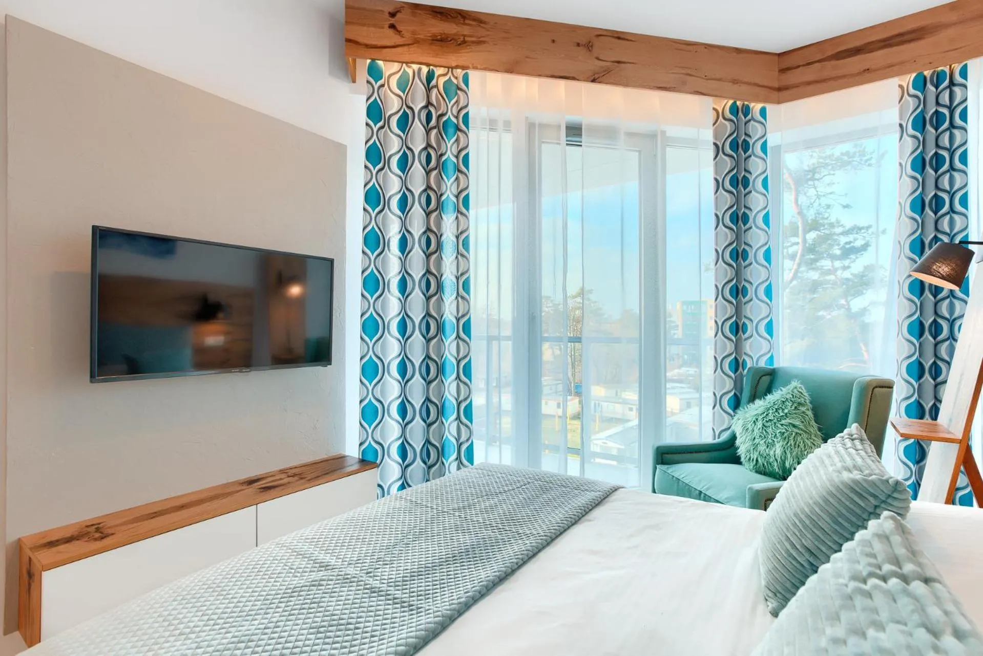 Bedroom, Bed in Dune Resort Mielno - C
