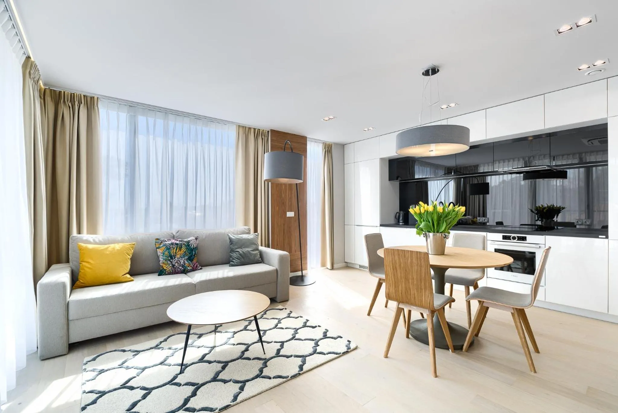Kitchen or kitchenette in Dune Resort Mielno - C