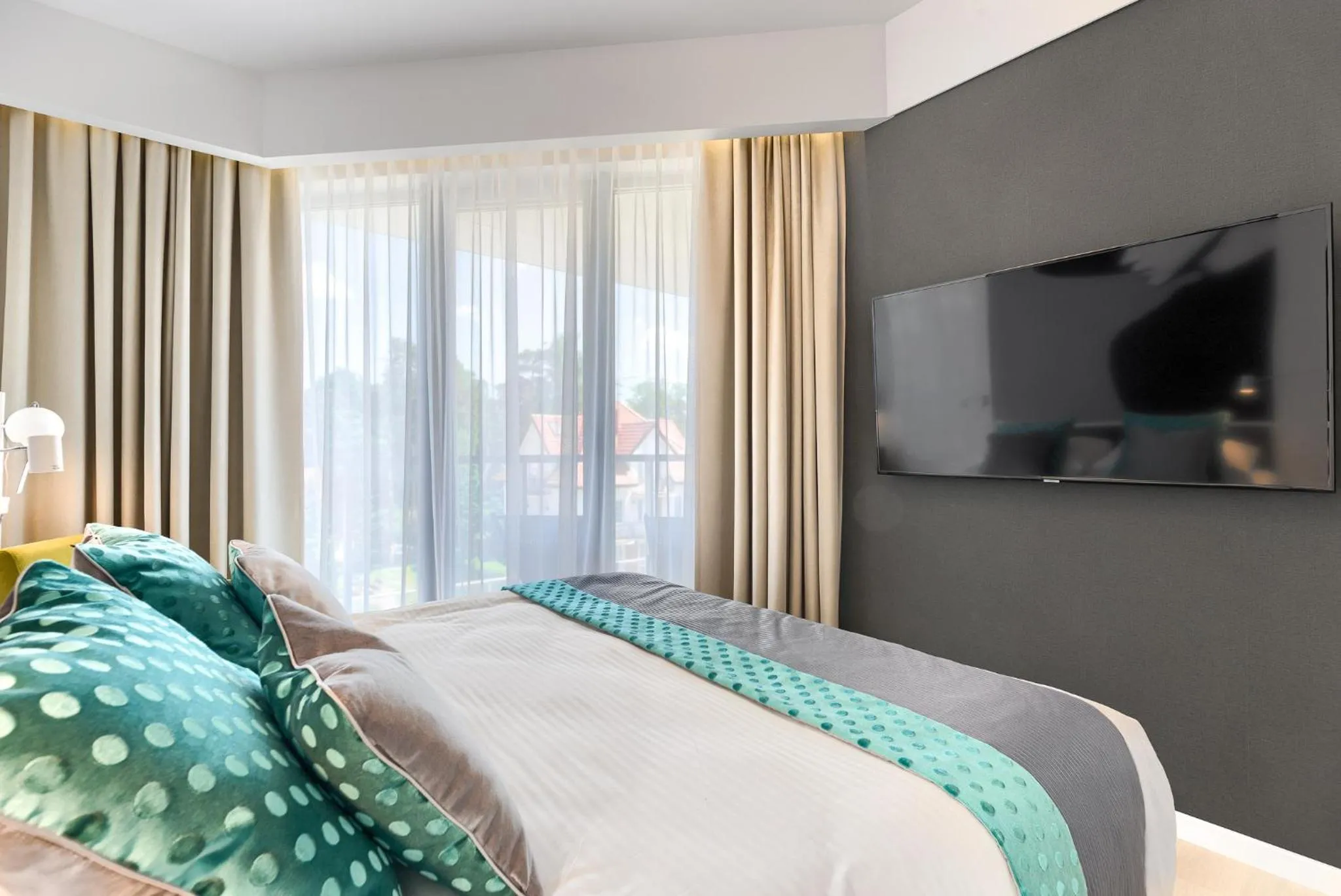 Bedroom, Bed in Dune Resort Mielno - C
