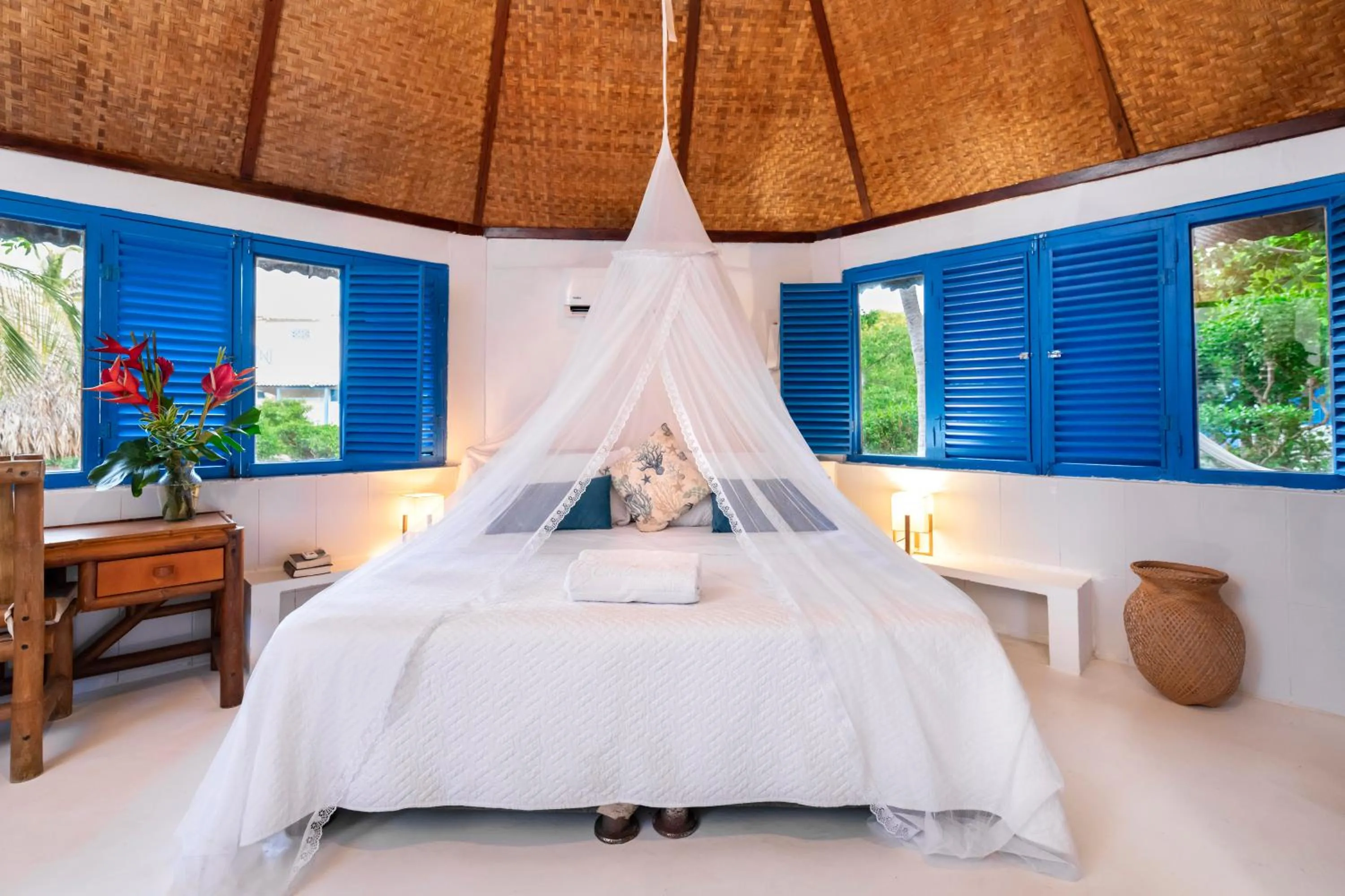 Bed in Hotel Coralina Island