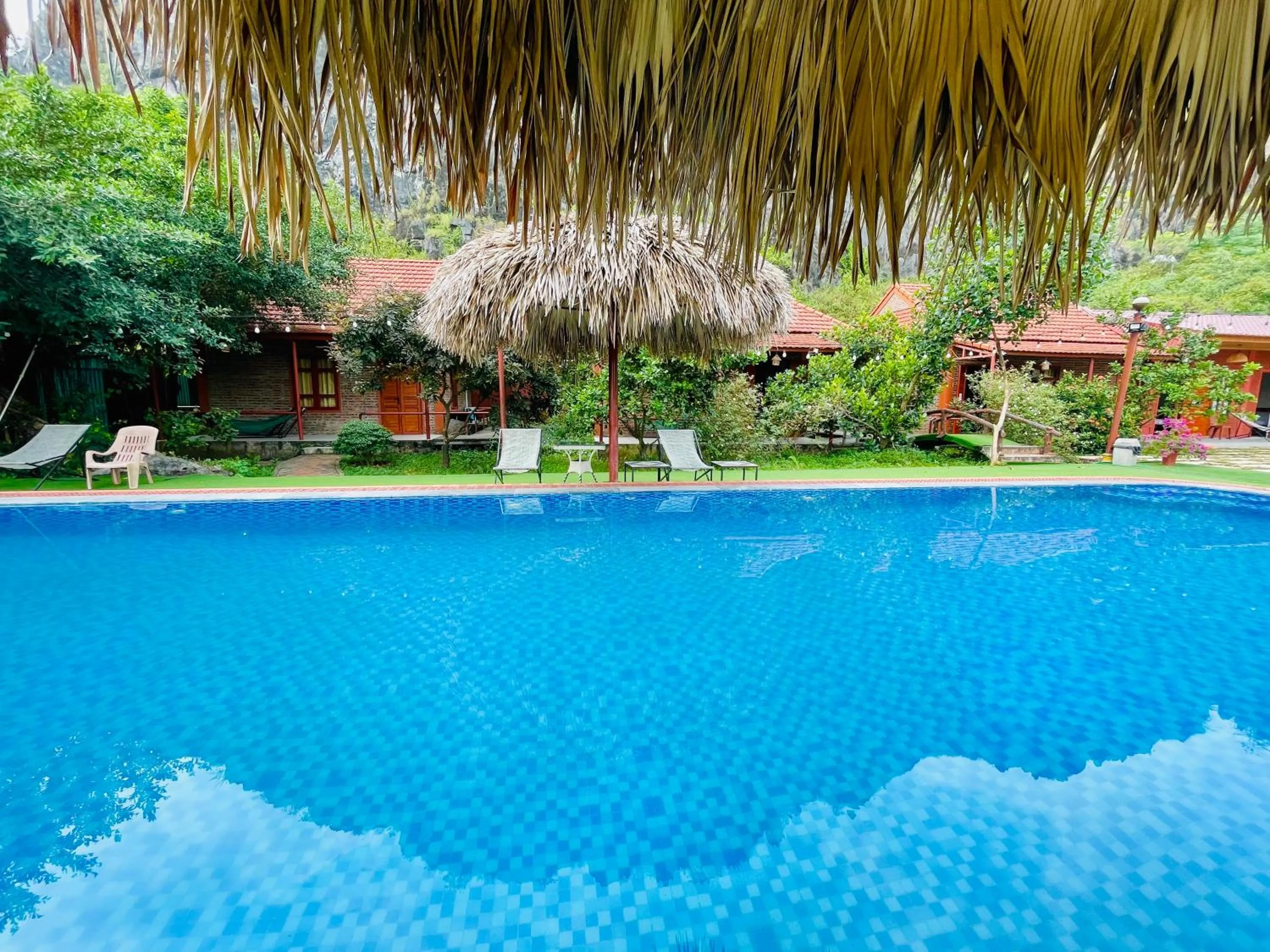 Garden view in Trang An Lotus Lake Homestay