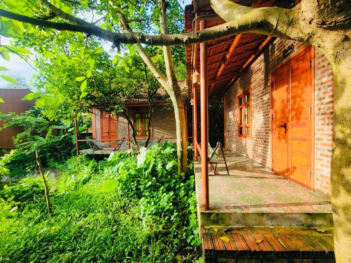 Family Room with Garden View in Trang An Lotus Lake Homestay Family Room with Garden View in Trang An Lotus Lake Homestay