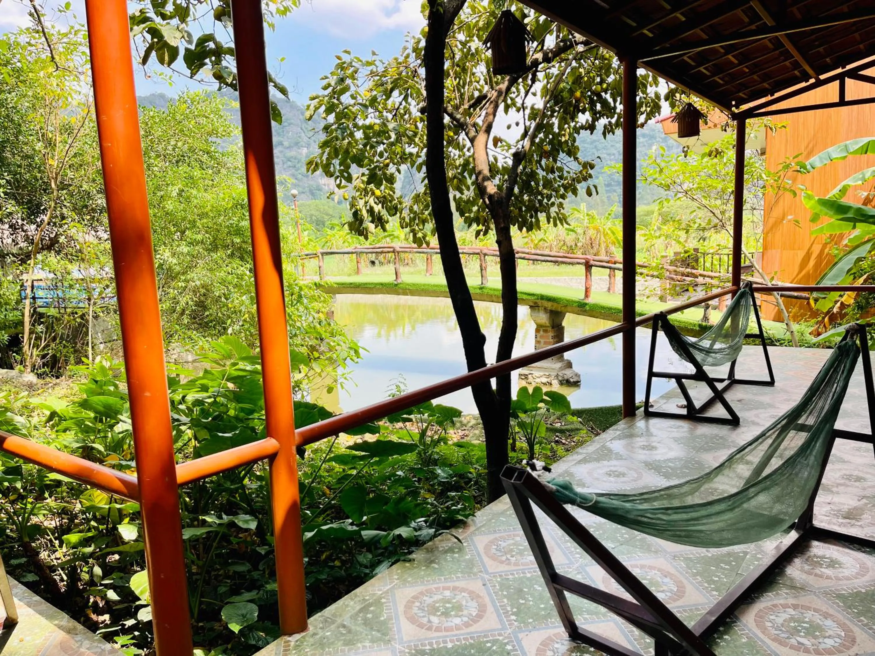 Garden in Trang An Lotus Lake Homestay