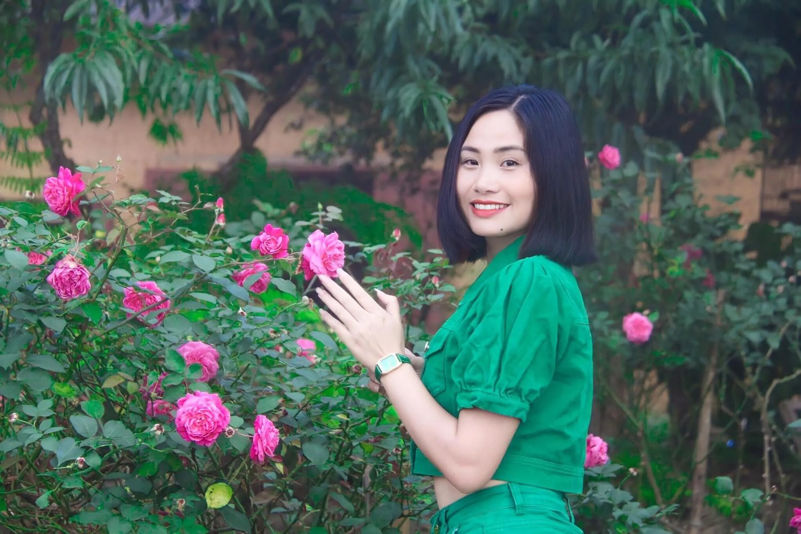 Garden in Trang An Lotus Lake Homestay