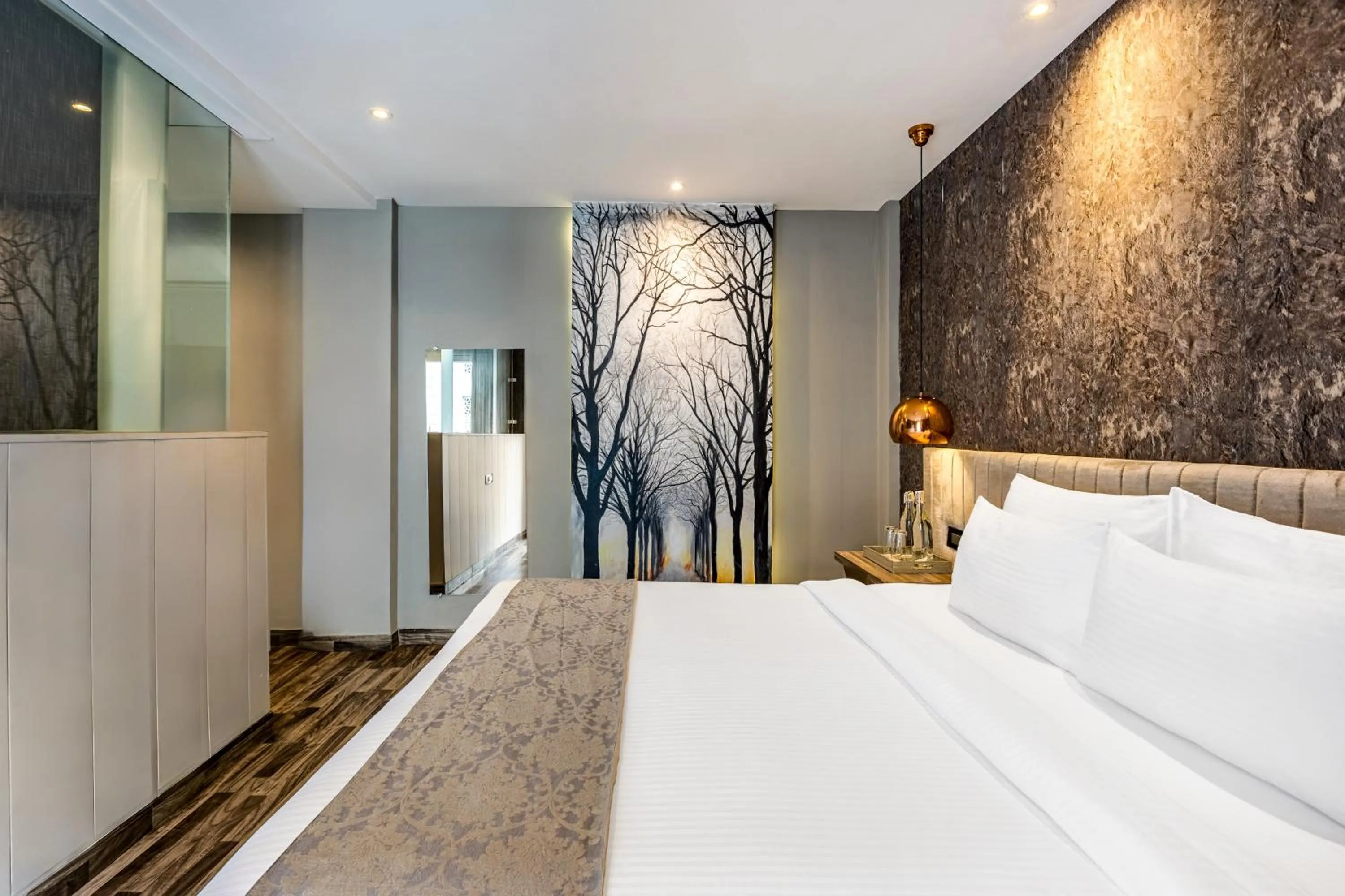 Bedroom, Bed in Sterling Palm Bliss Wellness Resort, Rishikesh