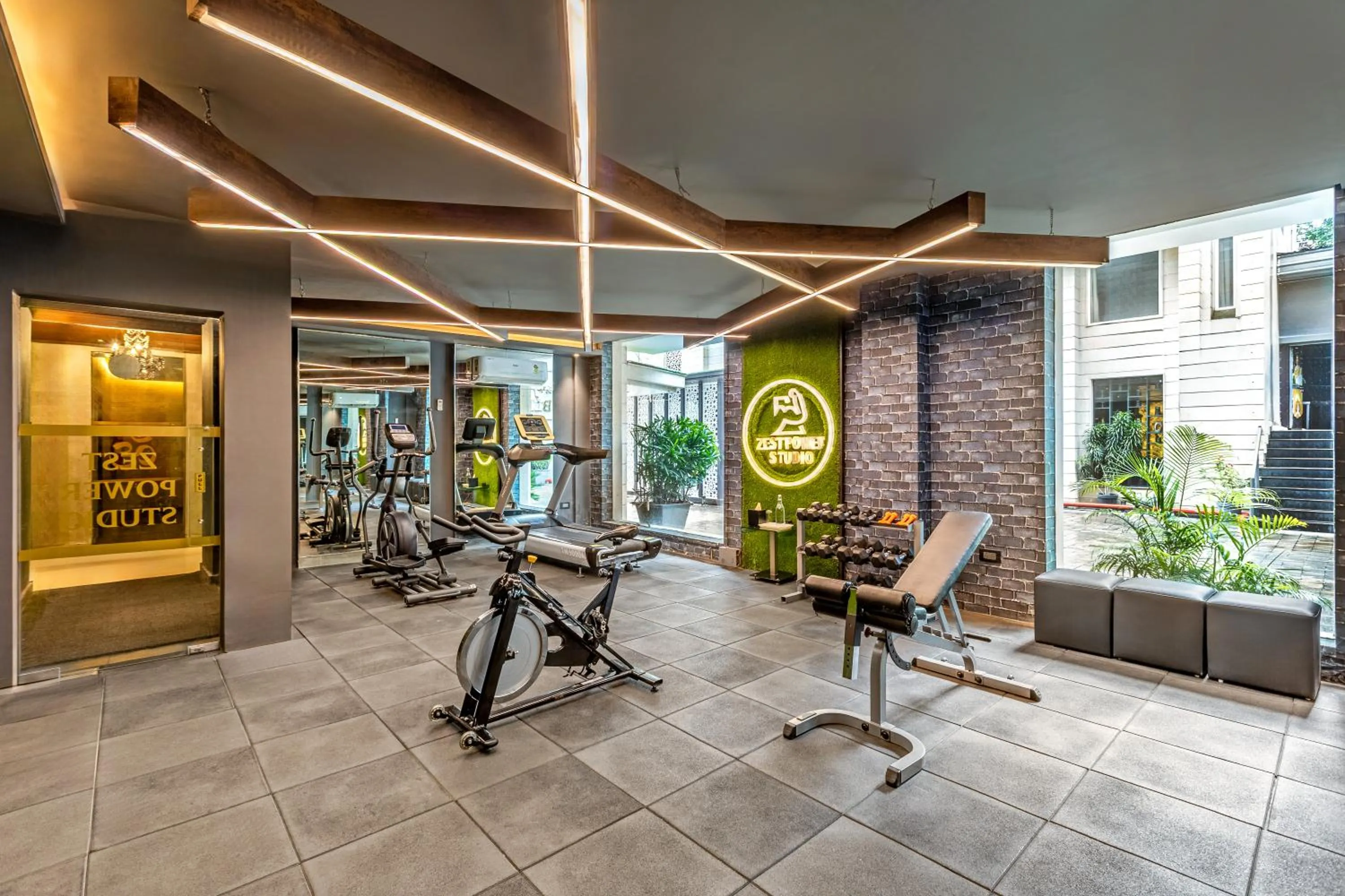 Fitness centre/facilities in Sterling Palm Bliss Wellness Resort, Rishikesh