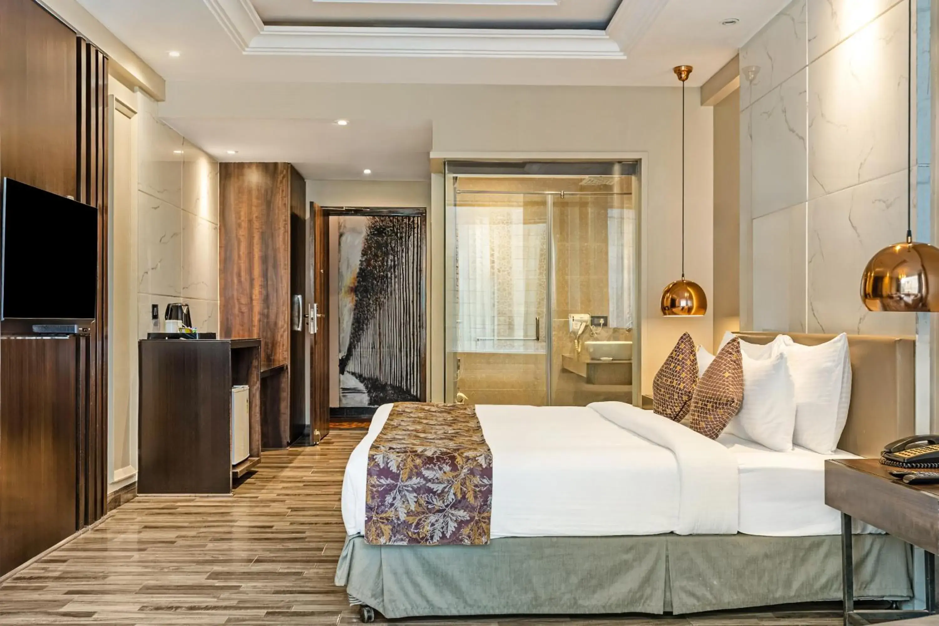 Bedroom, Bed in Sterling Palm Bliss Wellness Resort, Rishikesh Bedroom, Bed in Sterling Palm Bliss Wellness Resort, Rishikesh