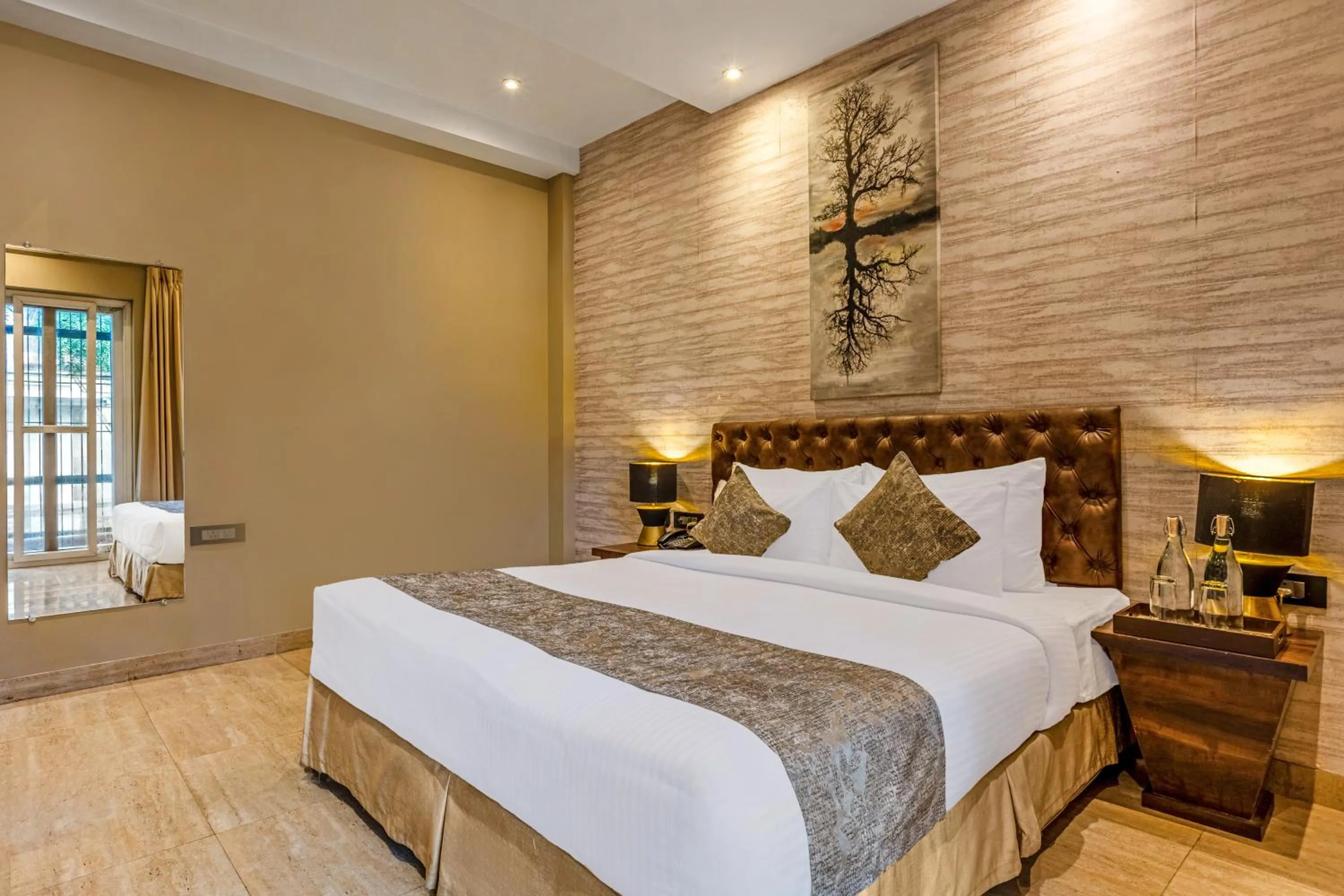 Bedroom, Bed in Sterling Palm Bliss Wellness Resort, Rishikesh