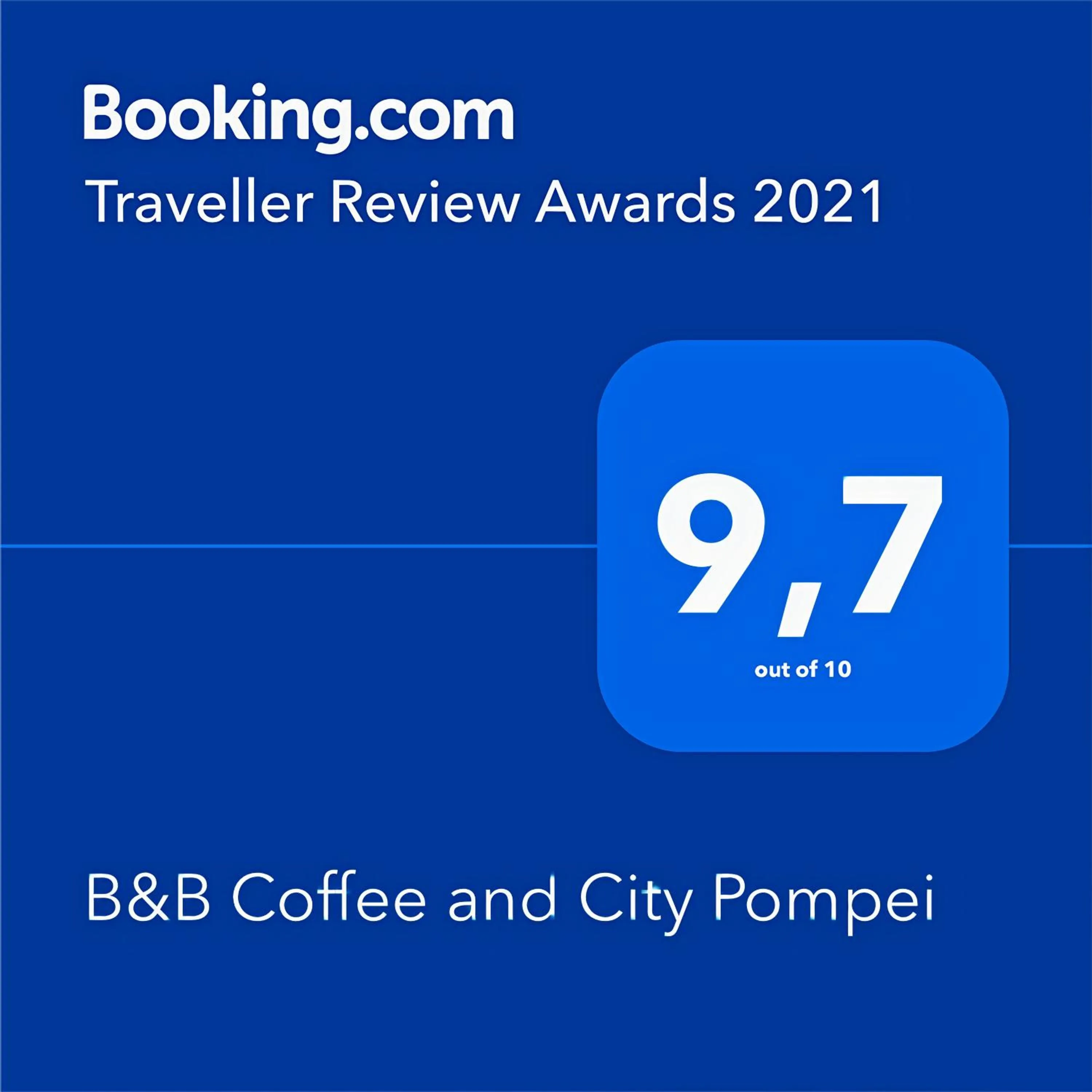 Certificate/Award in B&B Coffee and City Pompei