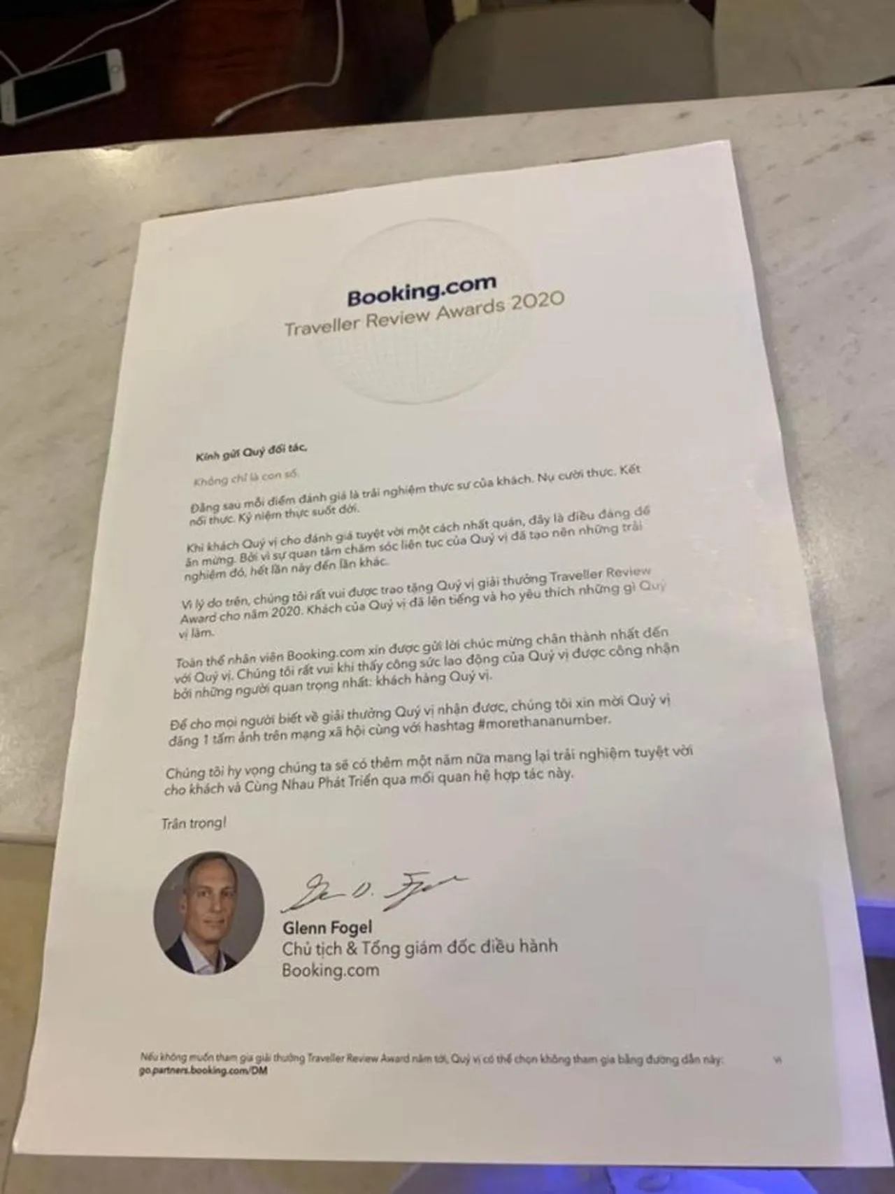 Certificate/Award in Trường Hải Hotel