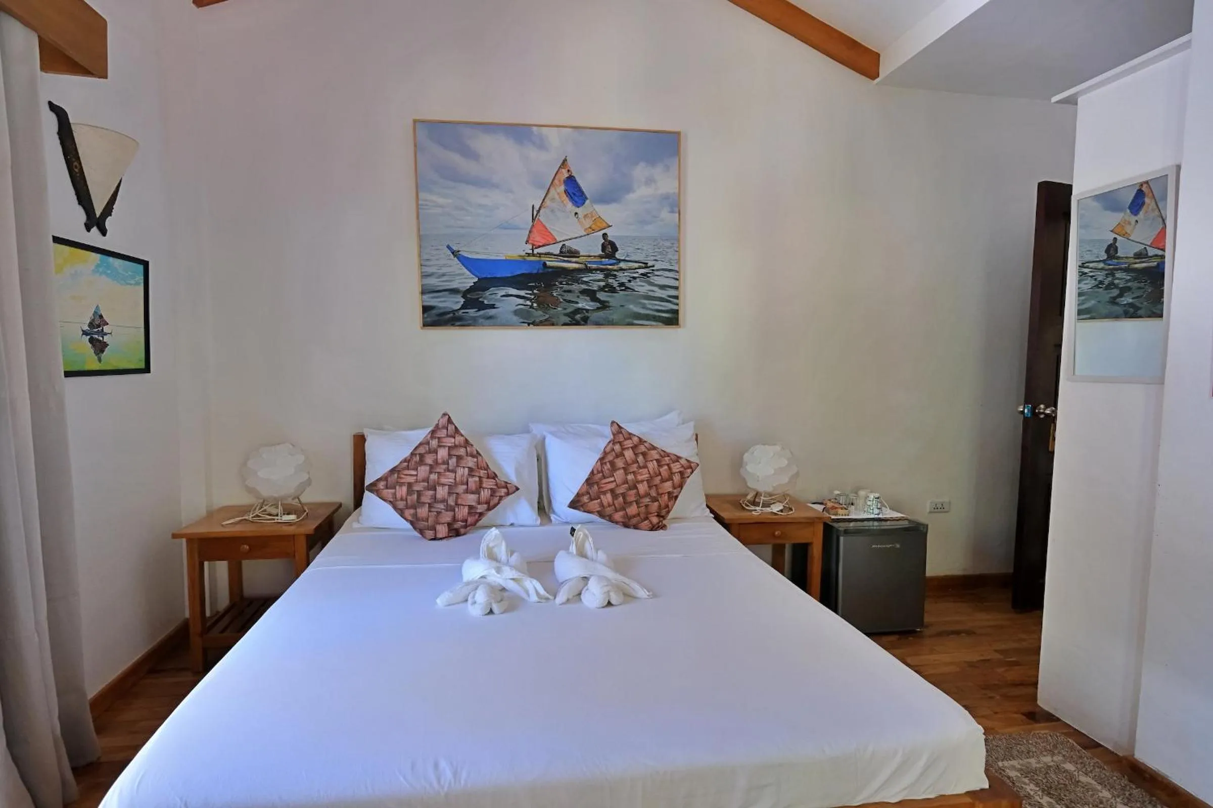 Bed in White Villas Resort