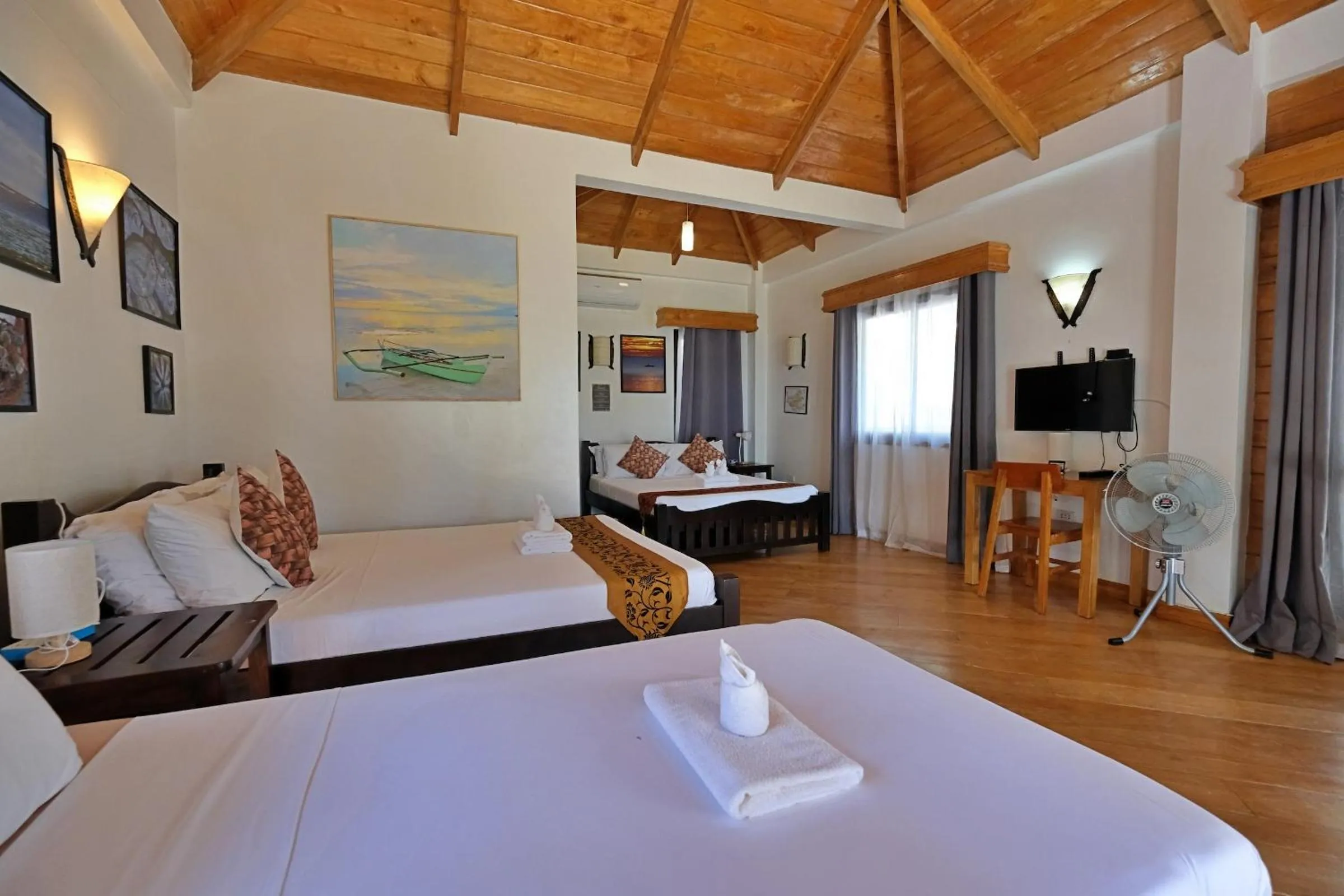 Bed in White Villas Resort