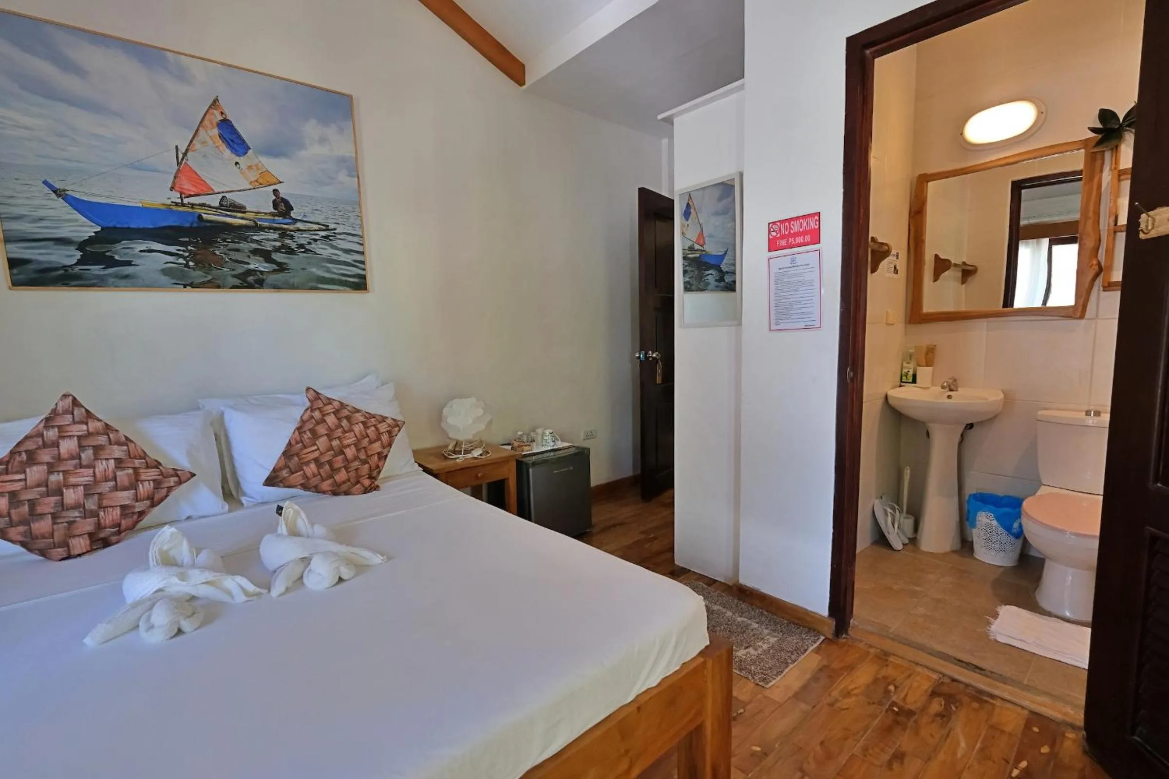 Bed in White Villas Resort