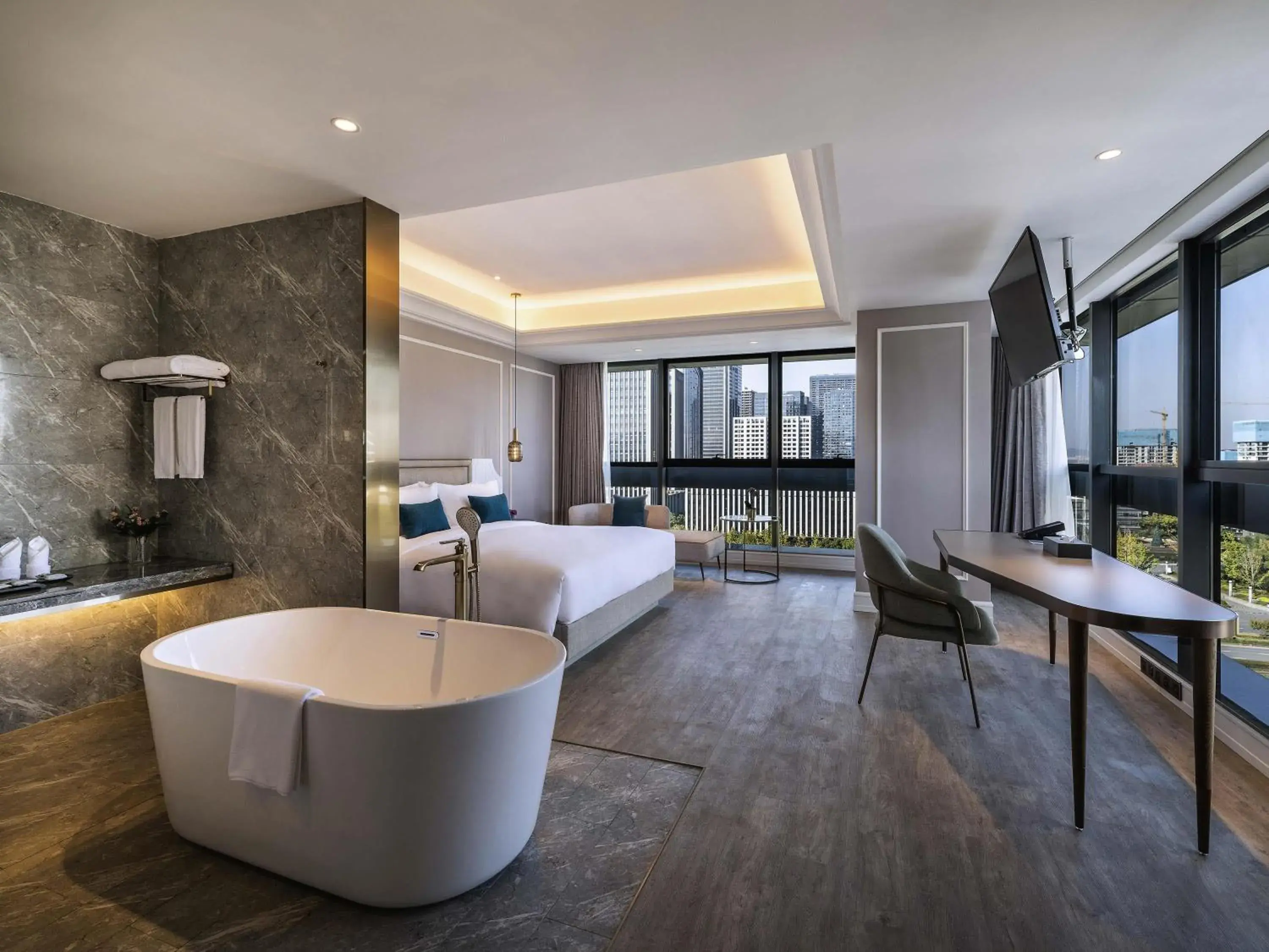 Bedroom, Bed in Mercure Hangzhou Xixi Wetland Bedroom, Bed in Mercure Hangzhou Xixi Wetland