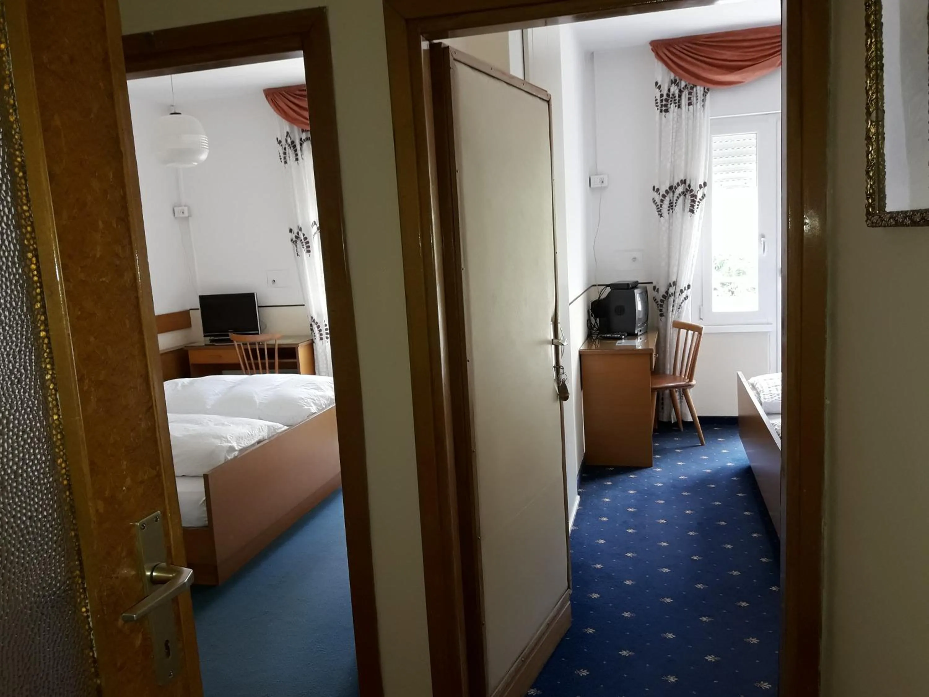 Decorative detail, Bed in Hotel Lux