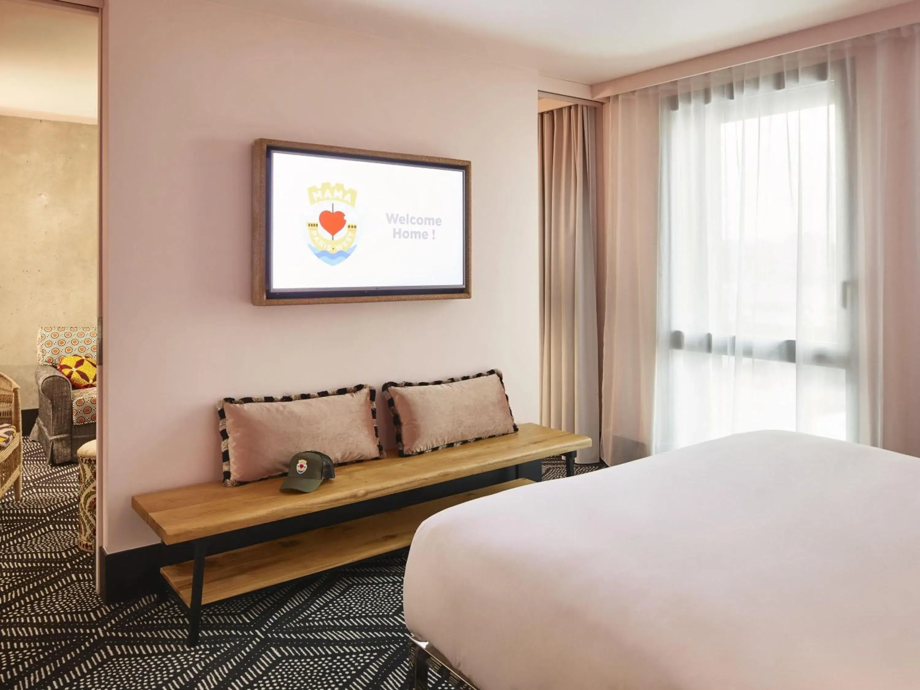 Bedroom, Bed in Mama Shelter Paris West Bedroom, Bed in Mama Shelter Paris West