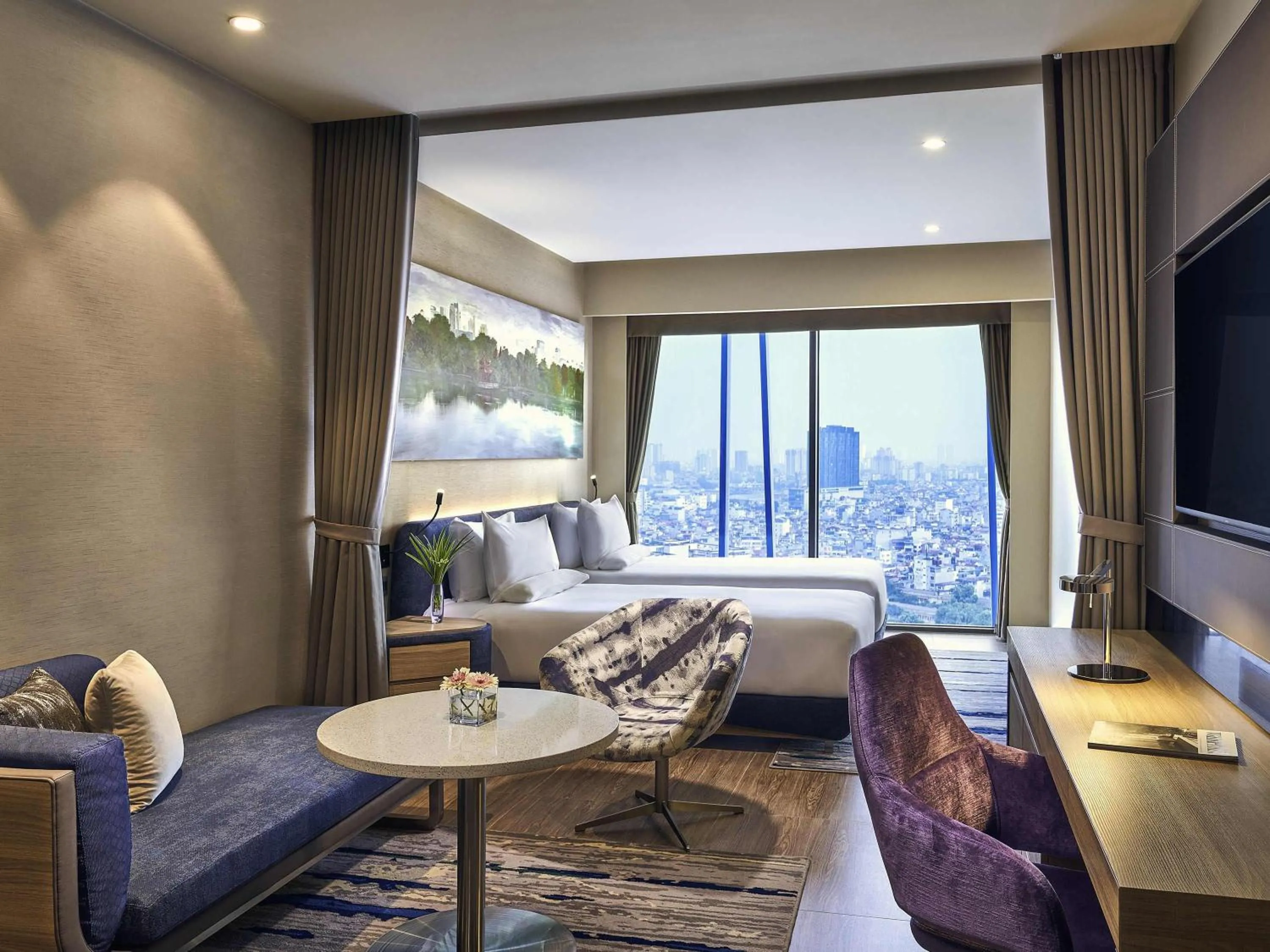 Bedroom, Bed in Novotel Hanoi Thai Ha