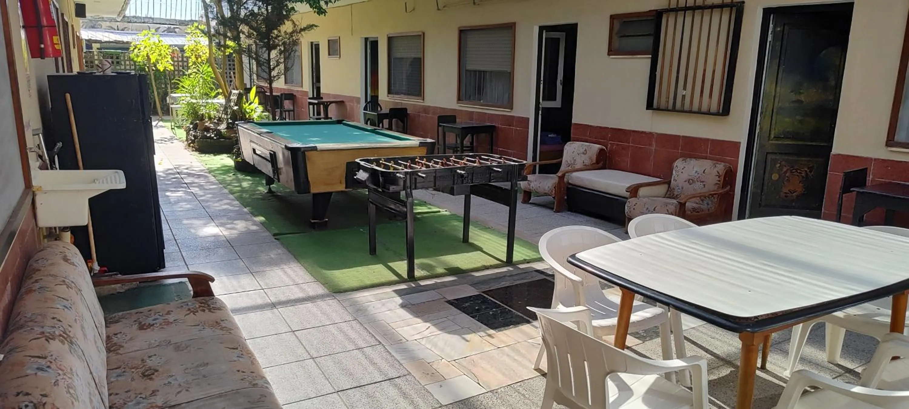 Patio in Hostel Megaró