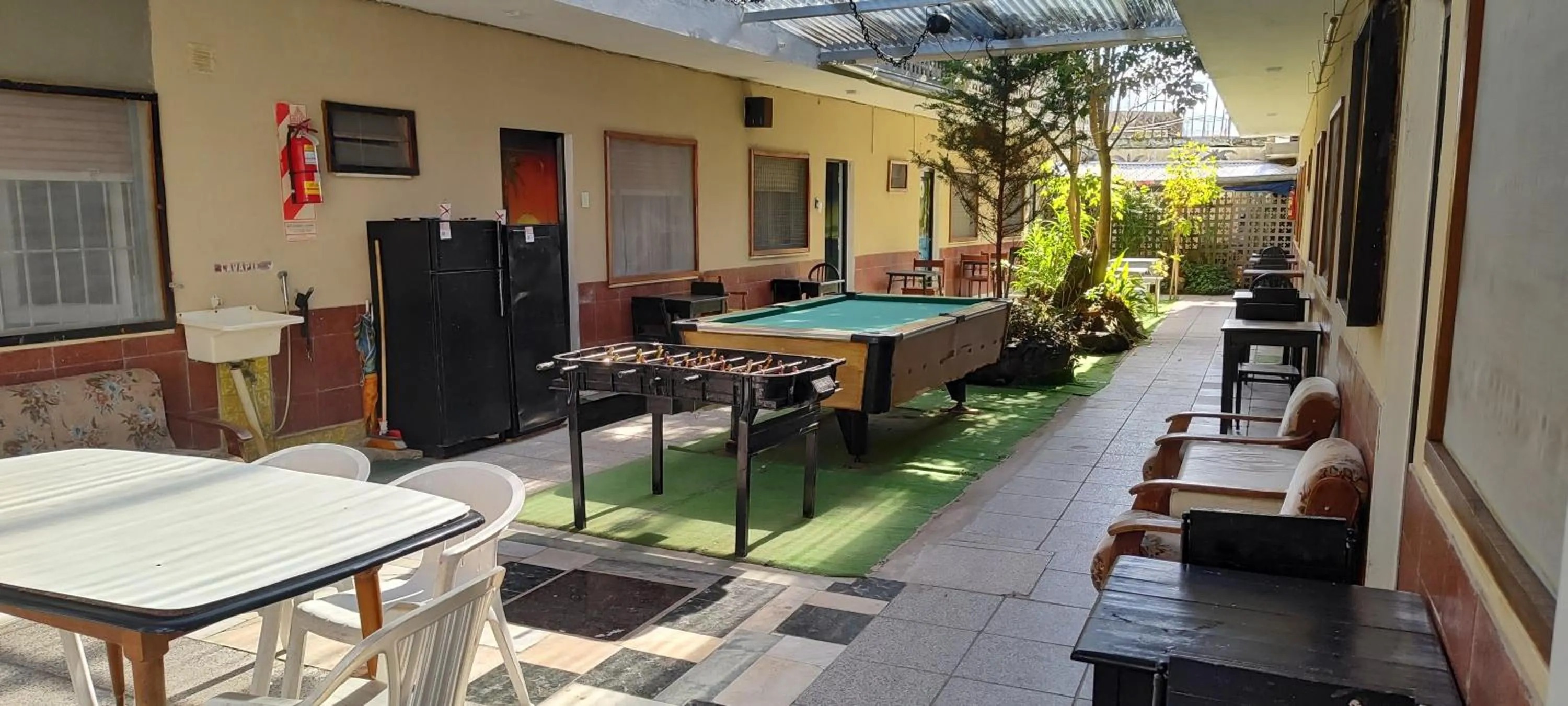 Patio in Hostel Megaró