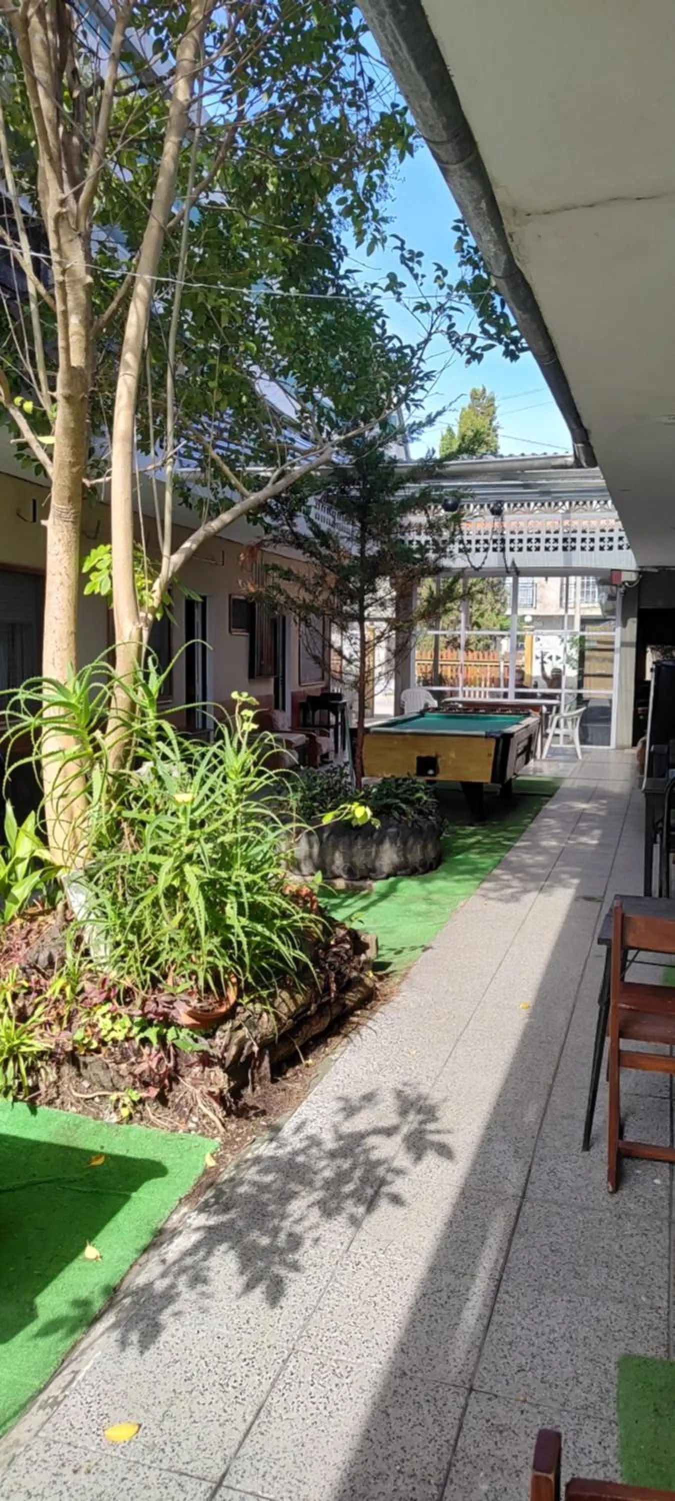 Patio in Hostel Megaró