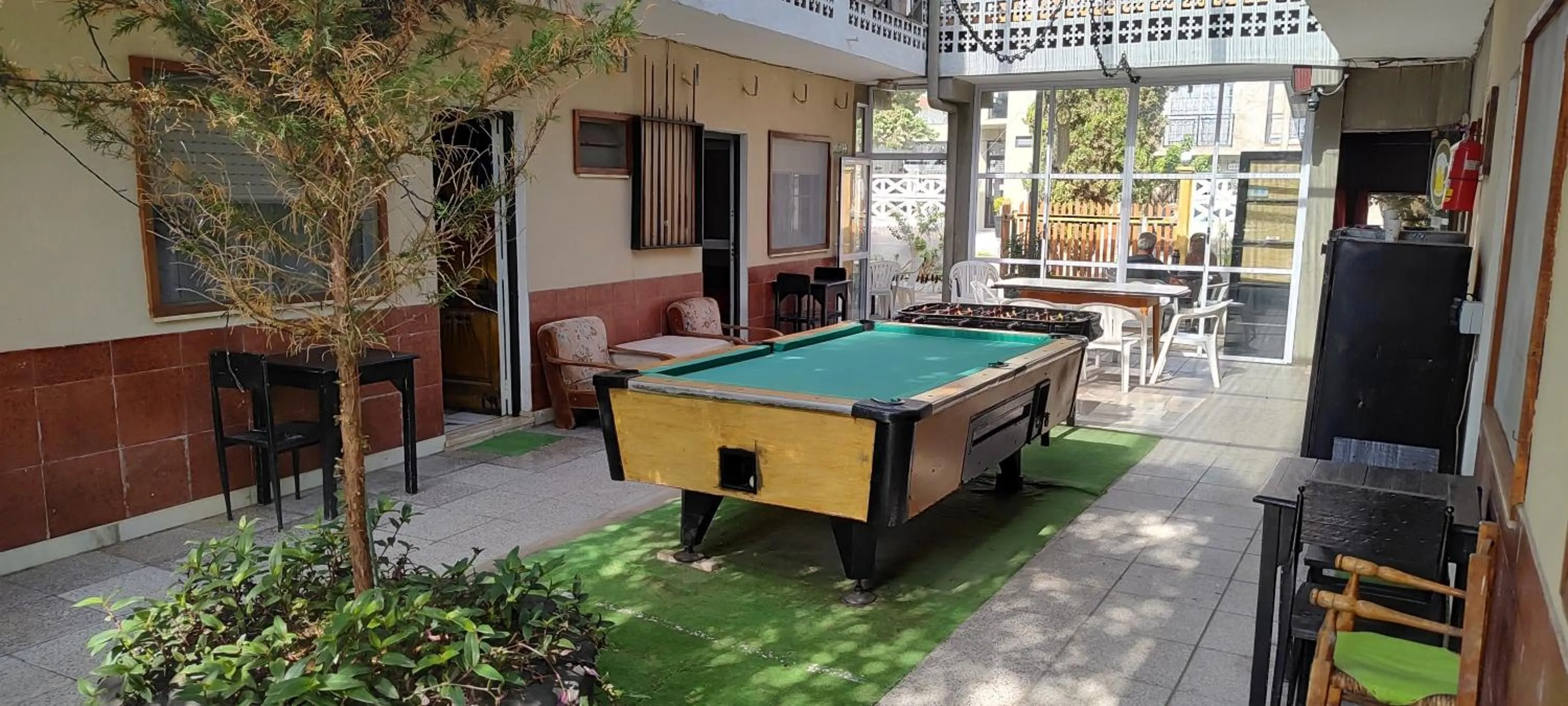 Patio in Hostel Megaró