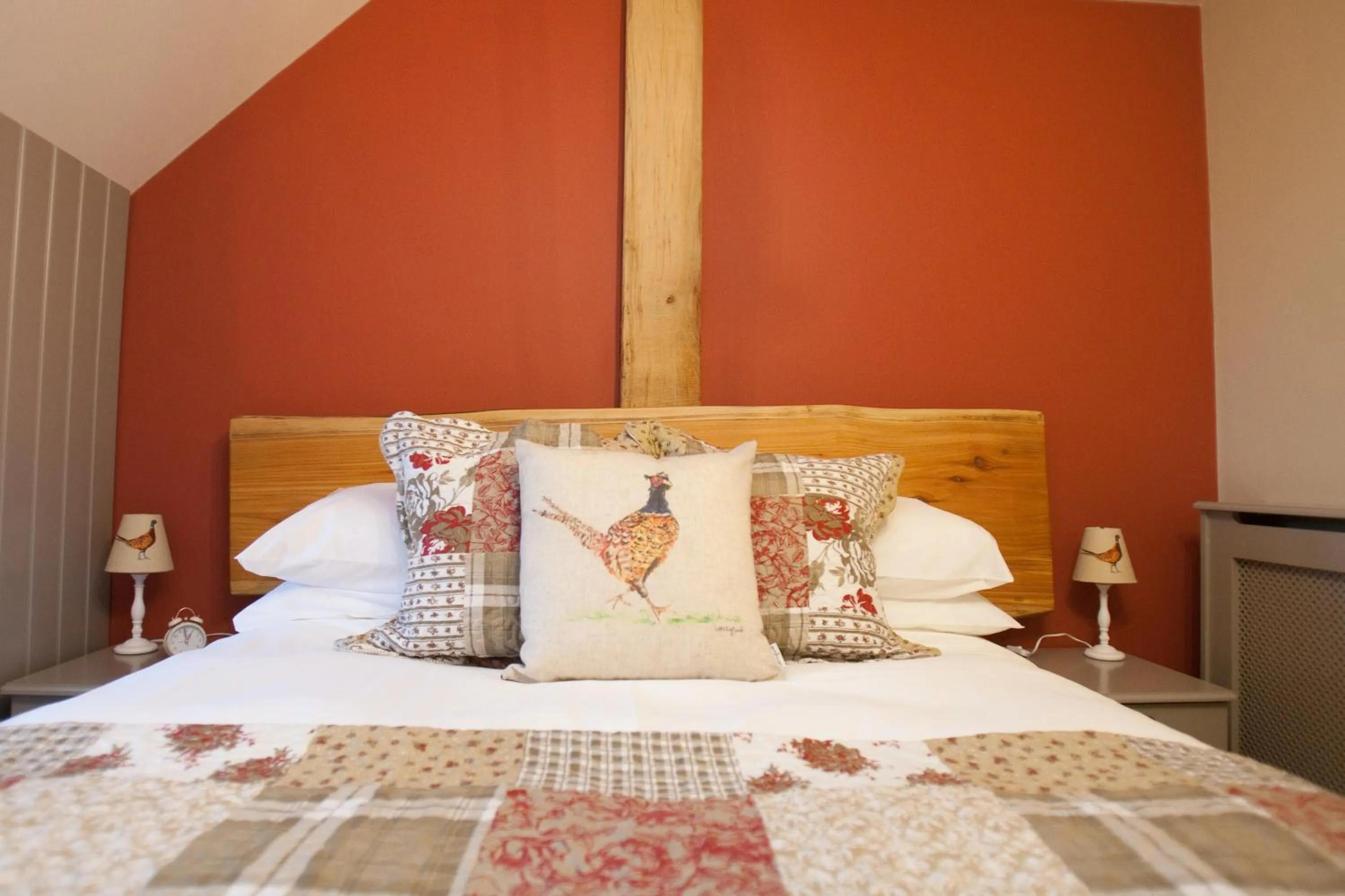 Decorative detail, Bed in The Plough Inn