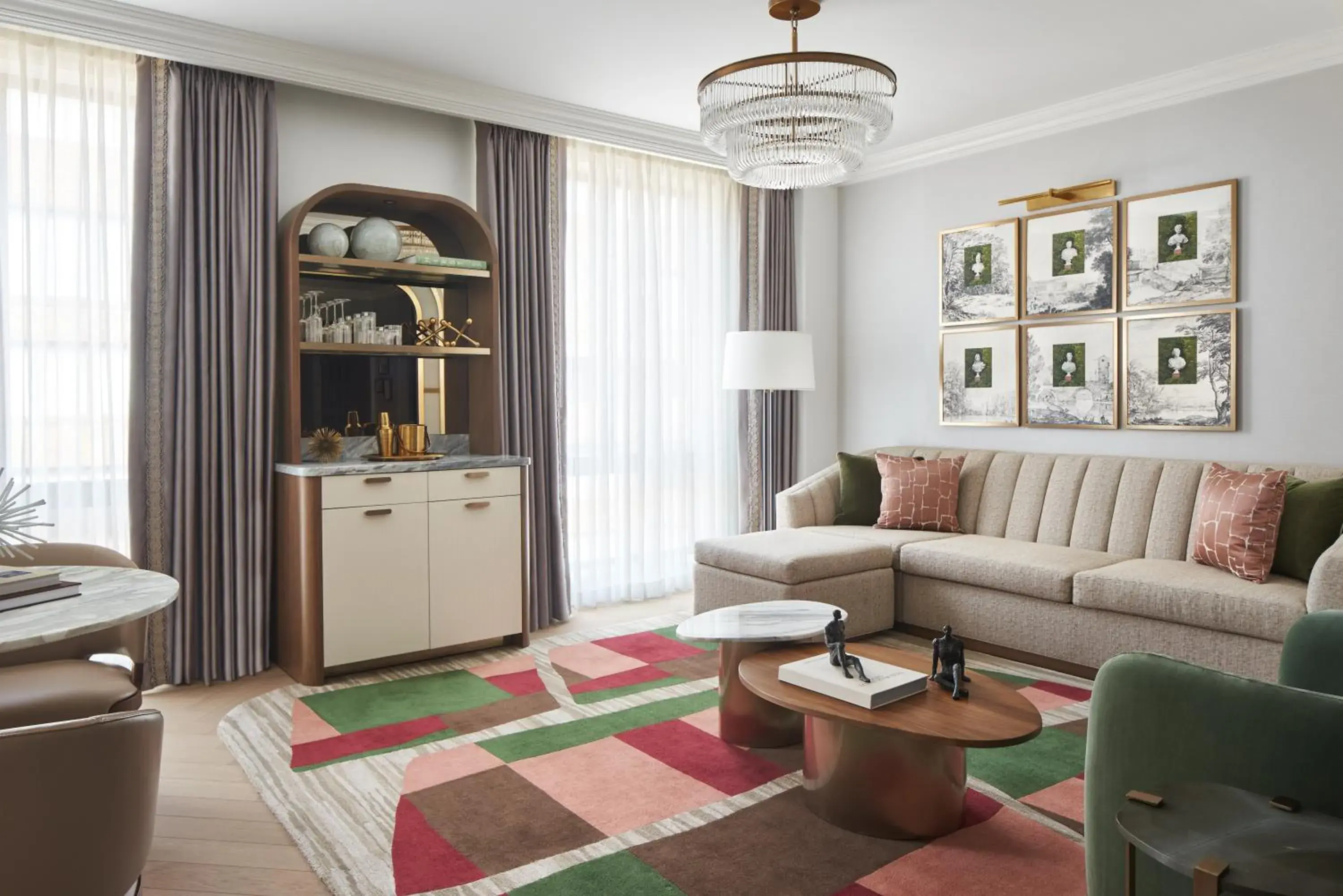 Living room in Four Seasons Washington DC Living room in Four Seasons Washington DC