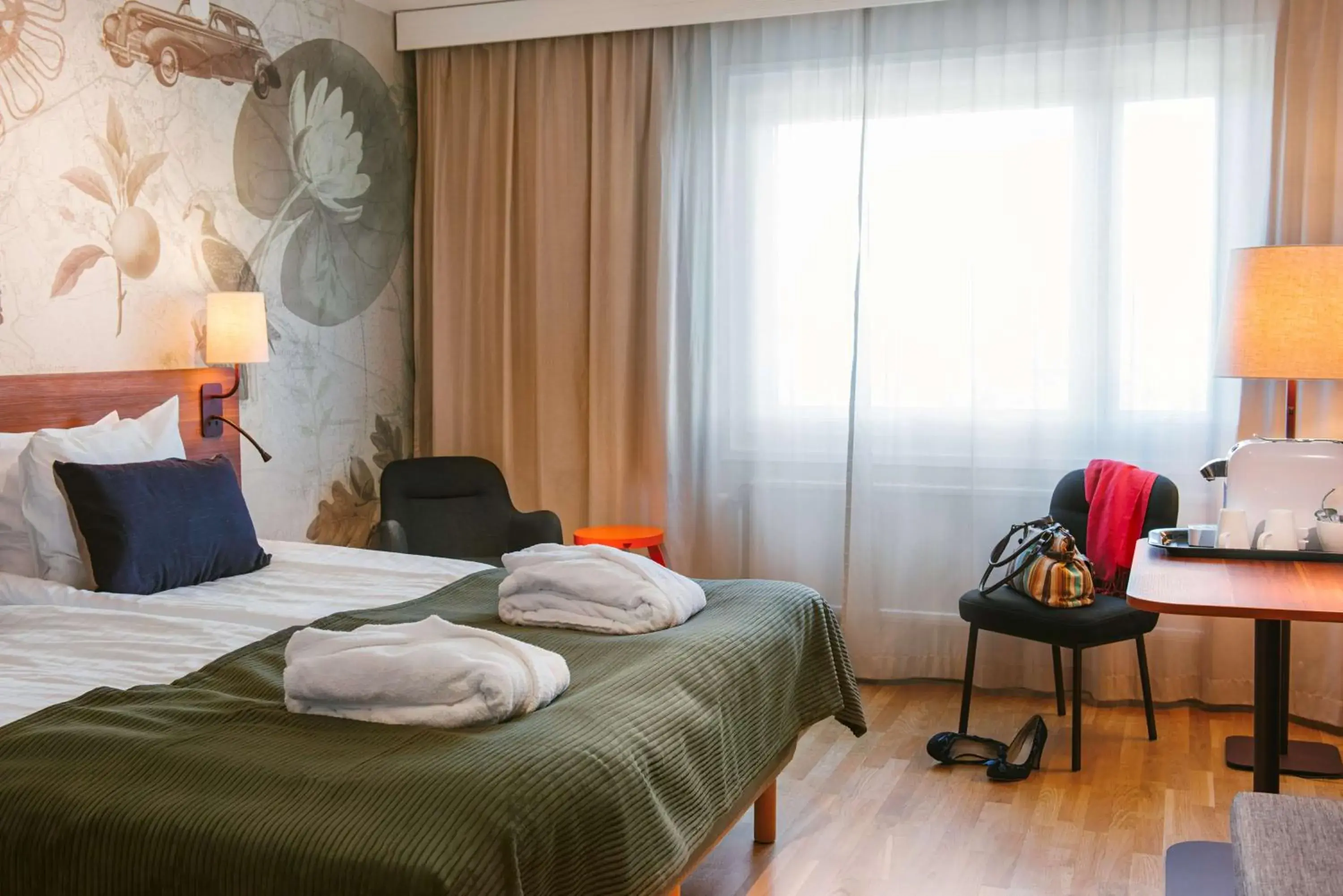 Bedroom, Bed in Scandic Kungens Kurva Bedroom, Bed in Scandic Kungens Kurva