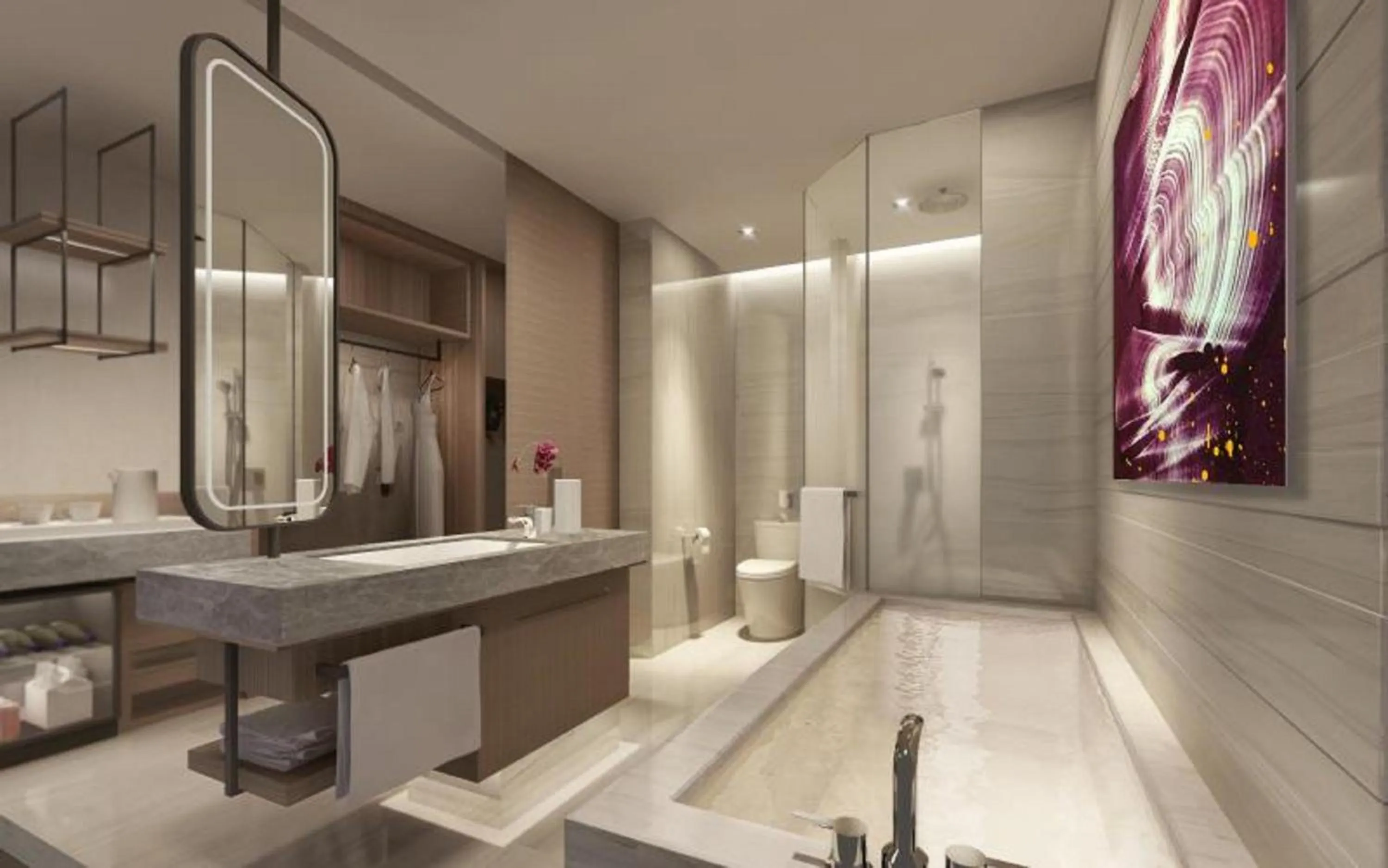 Bathroom in Crowne Plaza Huzhou by IHG