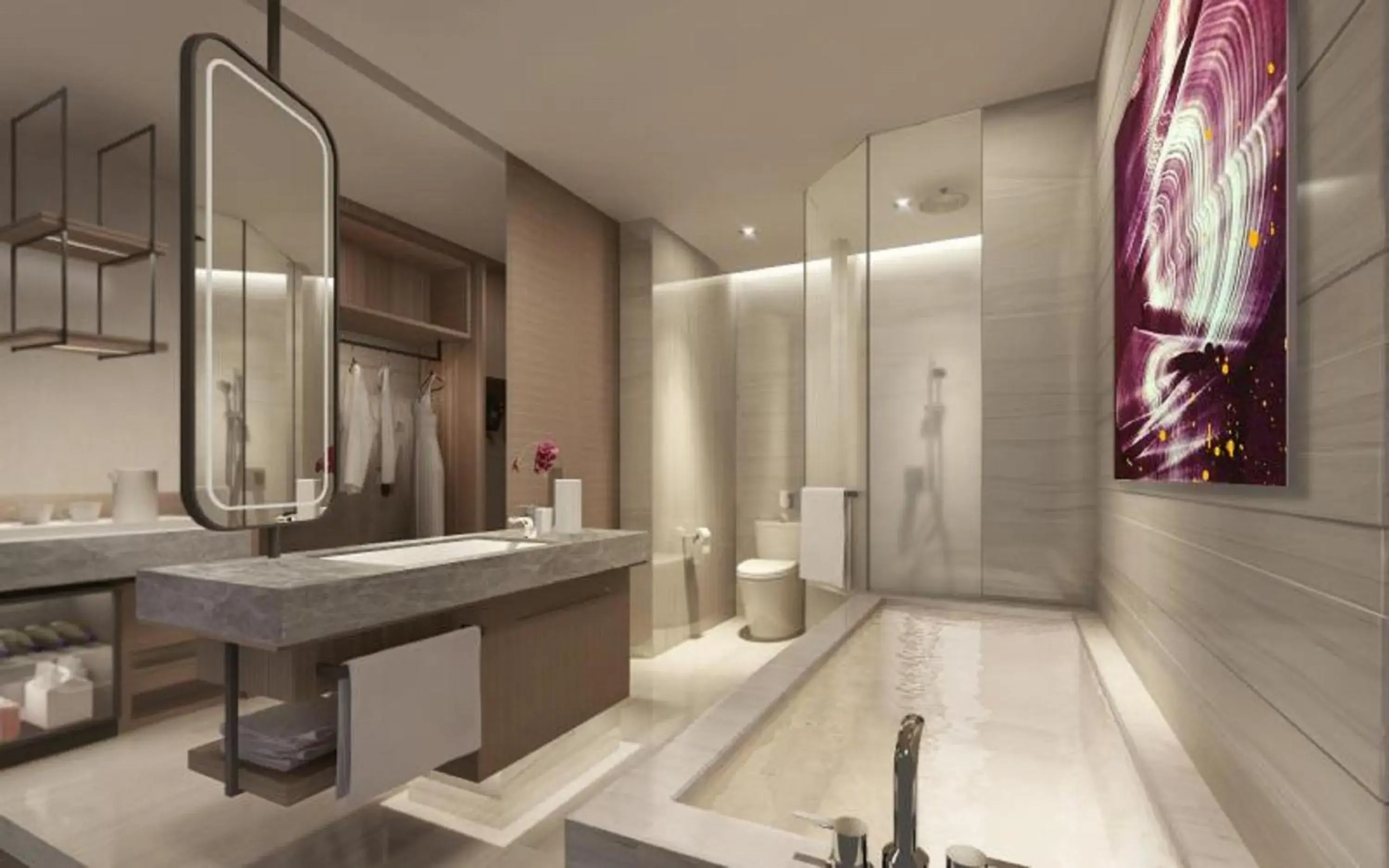 Bathroom in Crowne Plaza Huzhou by IHG Bathroom in Crowne Plaza Huzhou by IHG