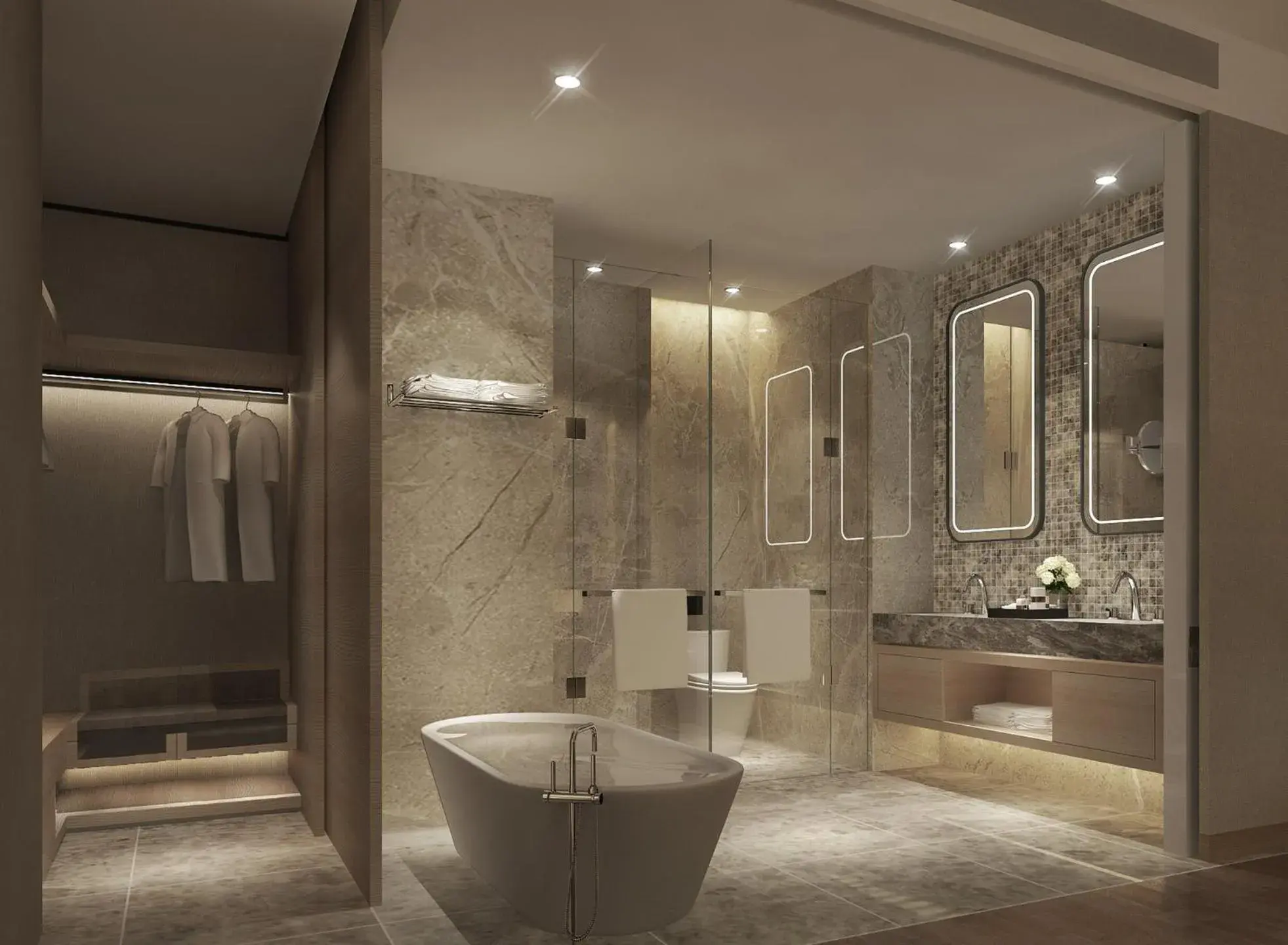 Bathroom in Crowne Plaza Huzhou by IHG Bathroom in Crowne Plaza Huzhou by IHG