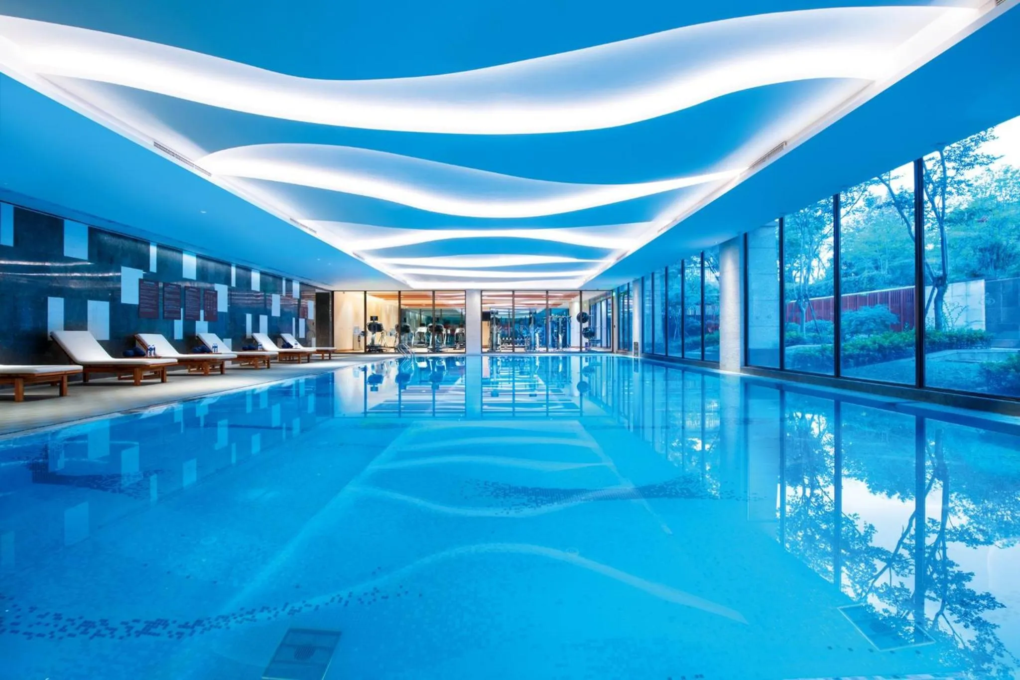 Swimming pool in Crowne Plaza Huzhou by IHG