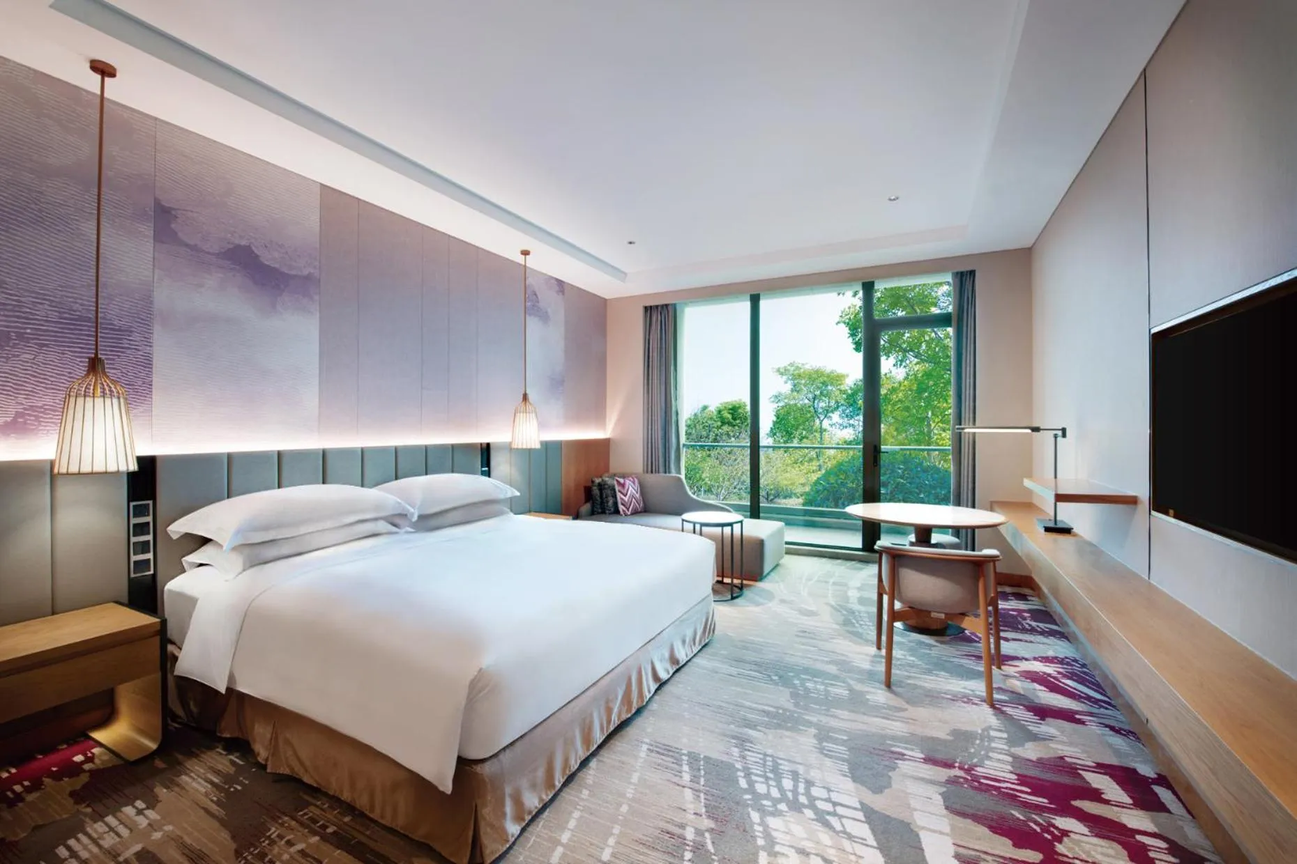 Property building, Bed in Crowne Plaza Huzhou by IHG