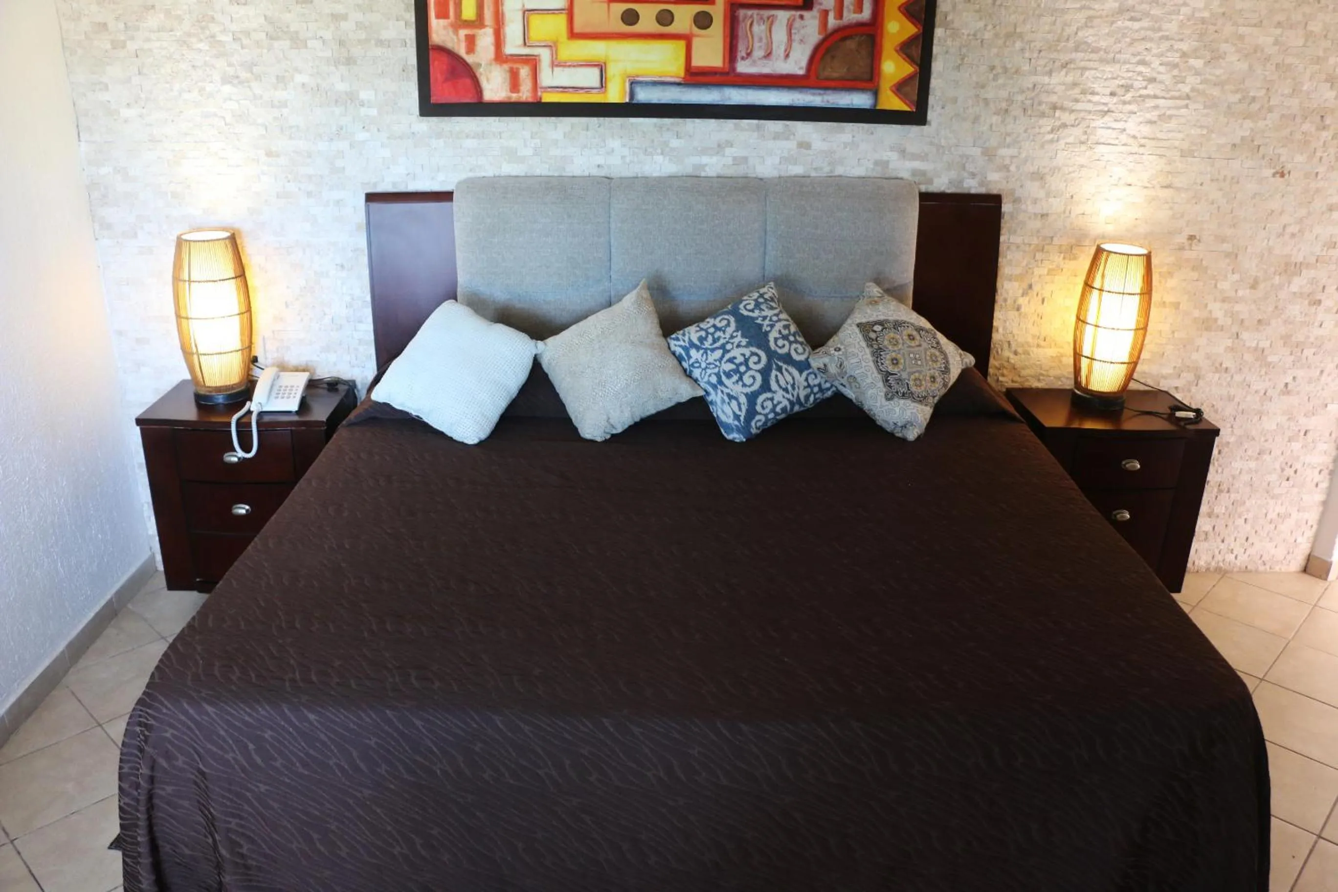 Bed in Bon Jesus Hotel