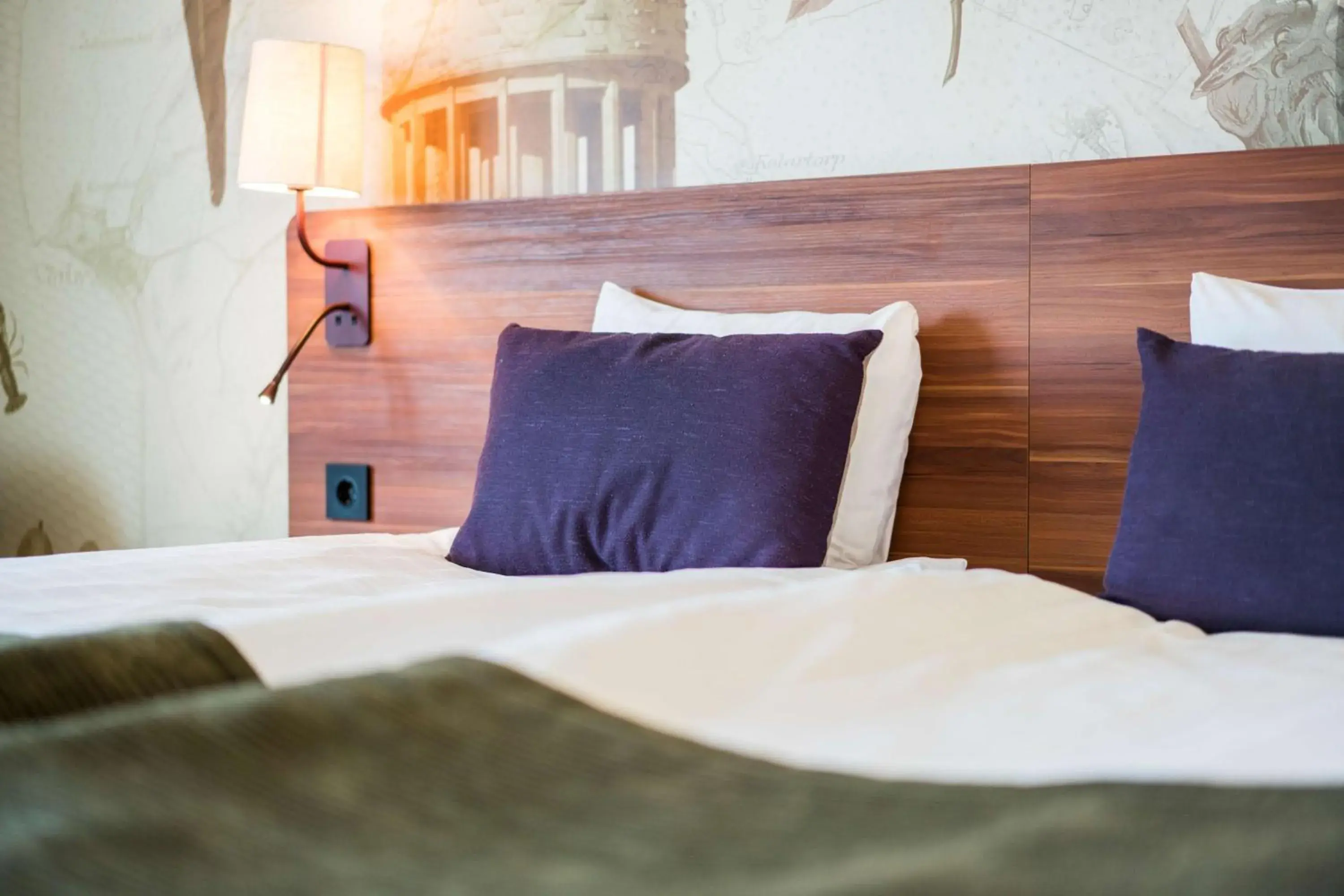 Bedroom, Bed in Scandic Uppsala Nord Bedroom, Bed in Scandic Uppsala Nord