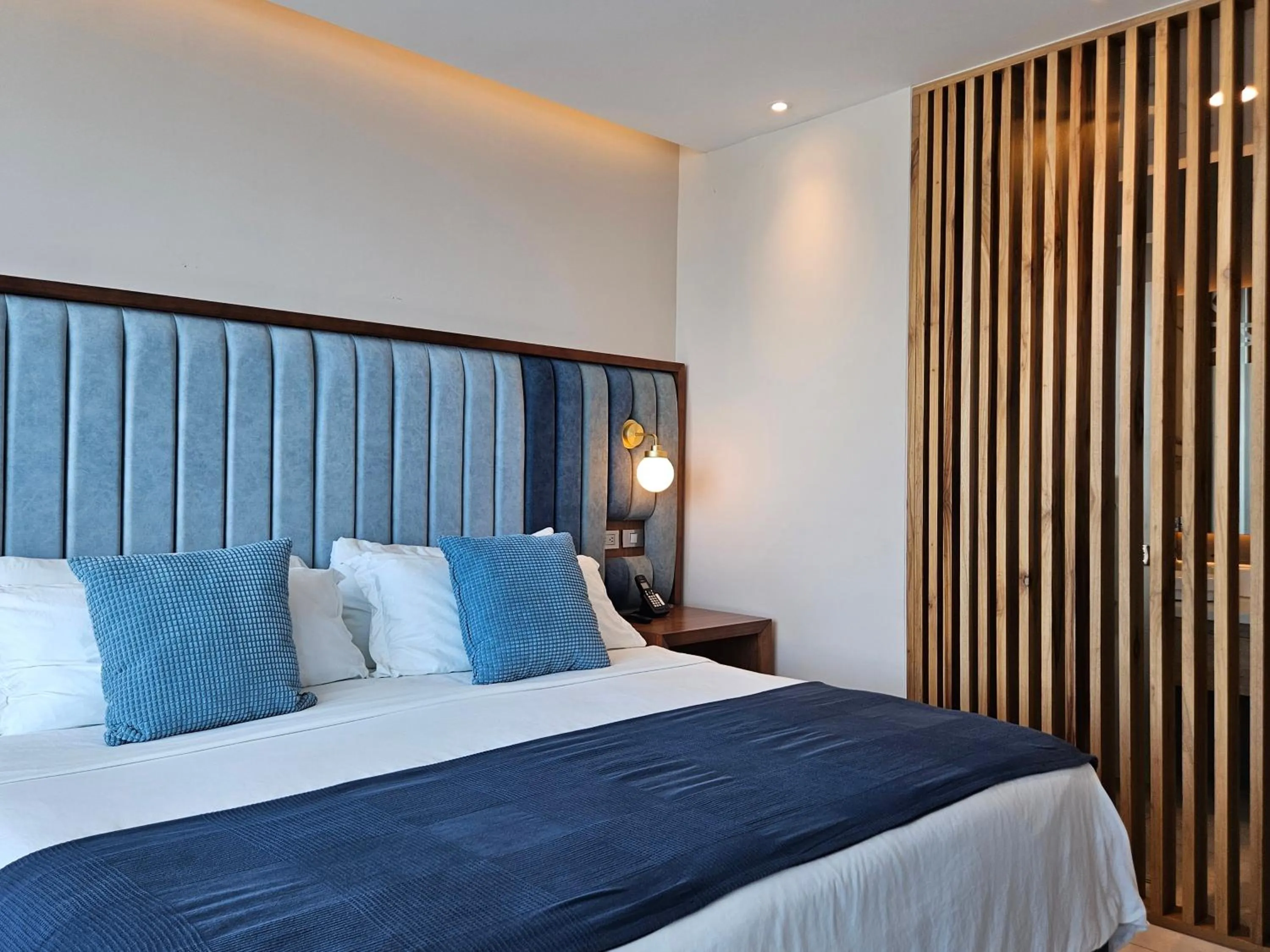 Bed in Hotel Perla Spondylus