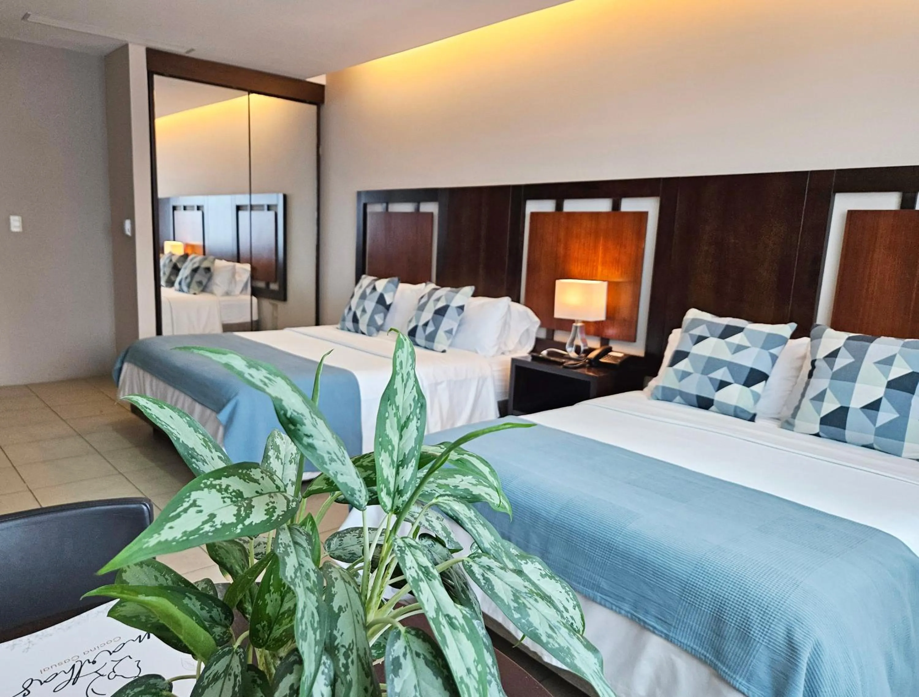 Bed in Hotel Perla Spondylus