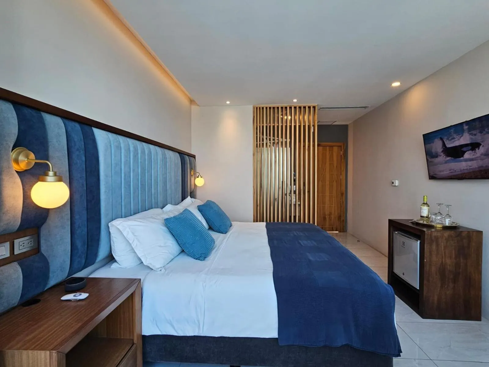 Bed in Hotel Perla Spondylus