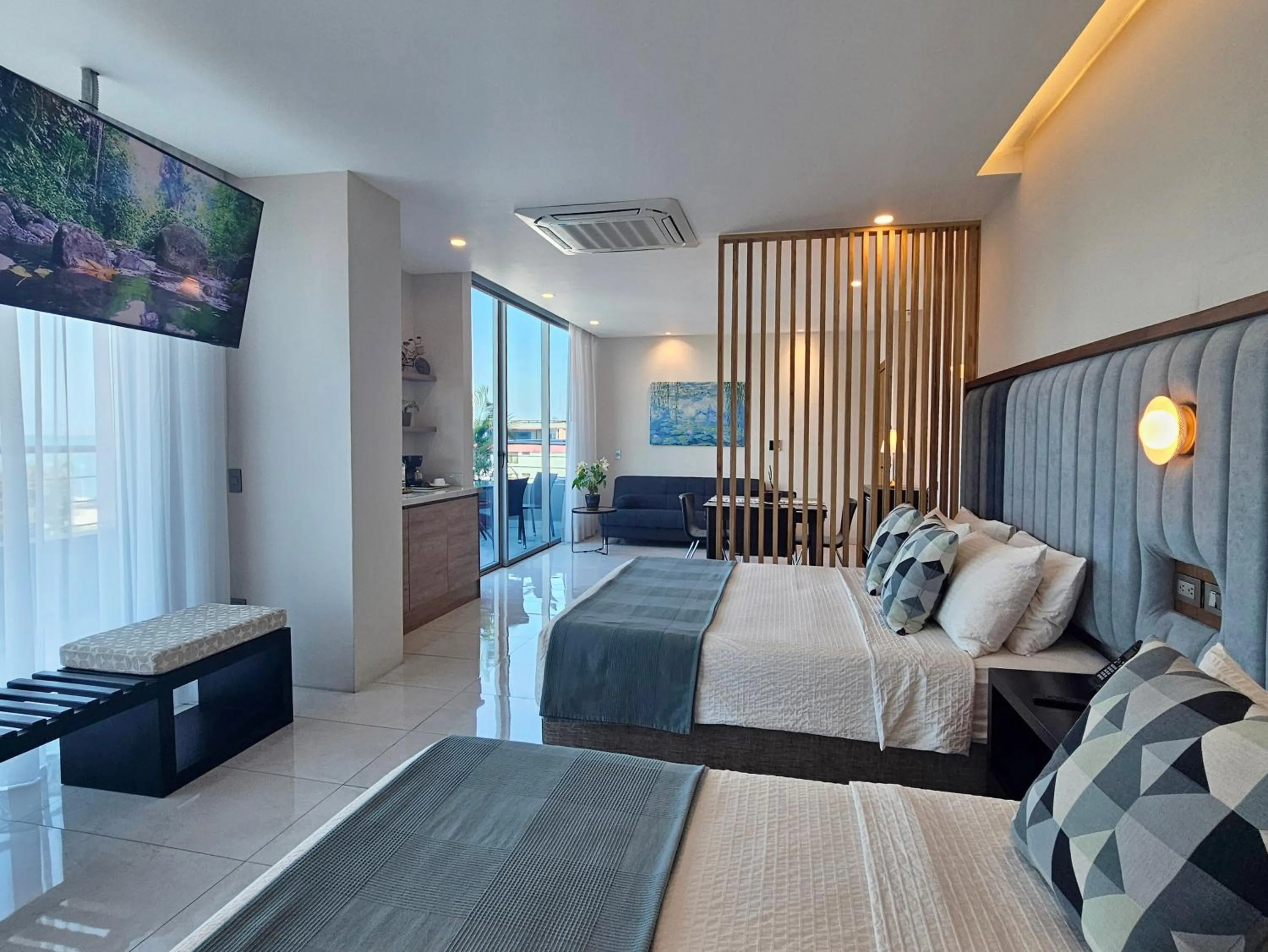 Bed in Hotel Perla Spondylus