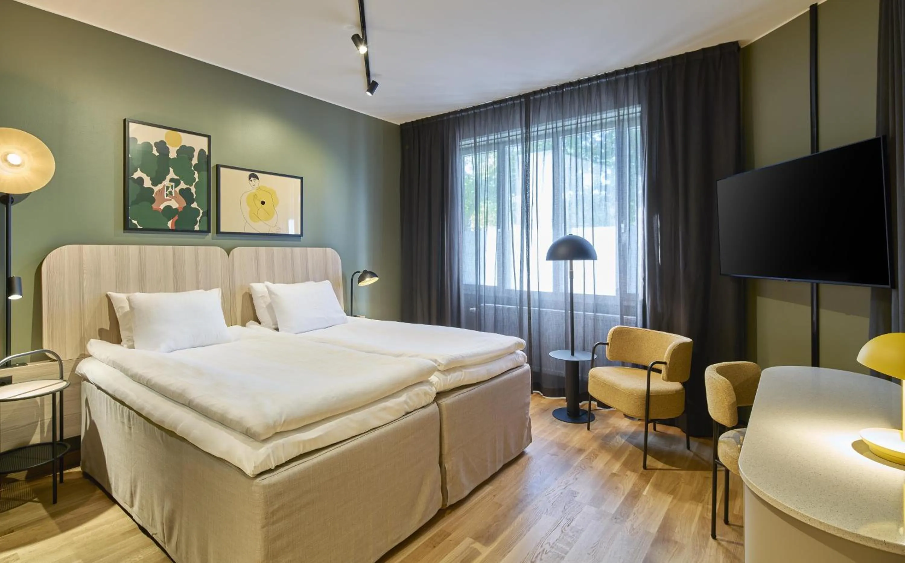 Bedroom, Bed in Scandic Swania