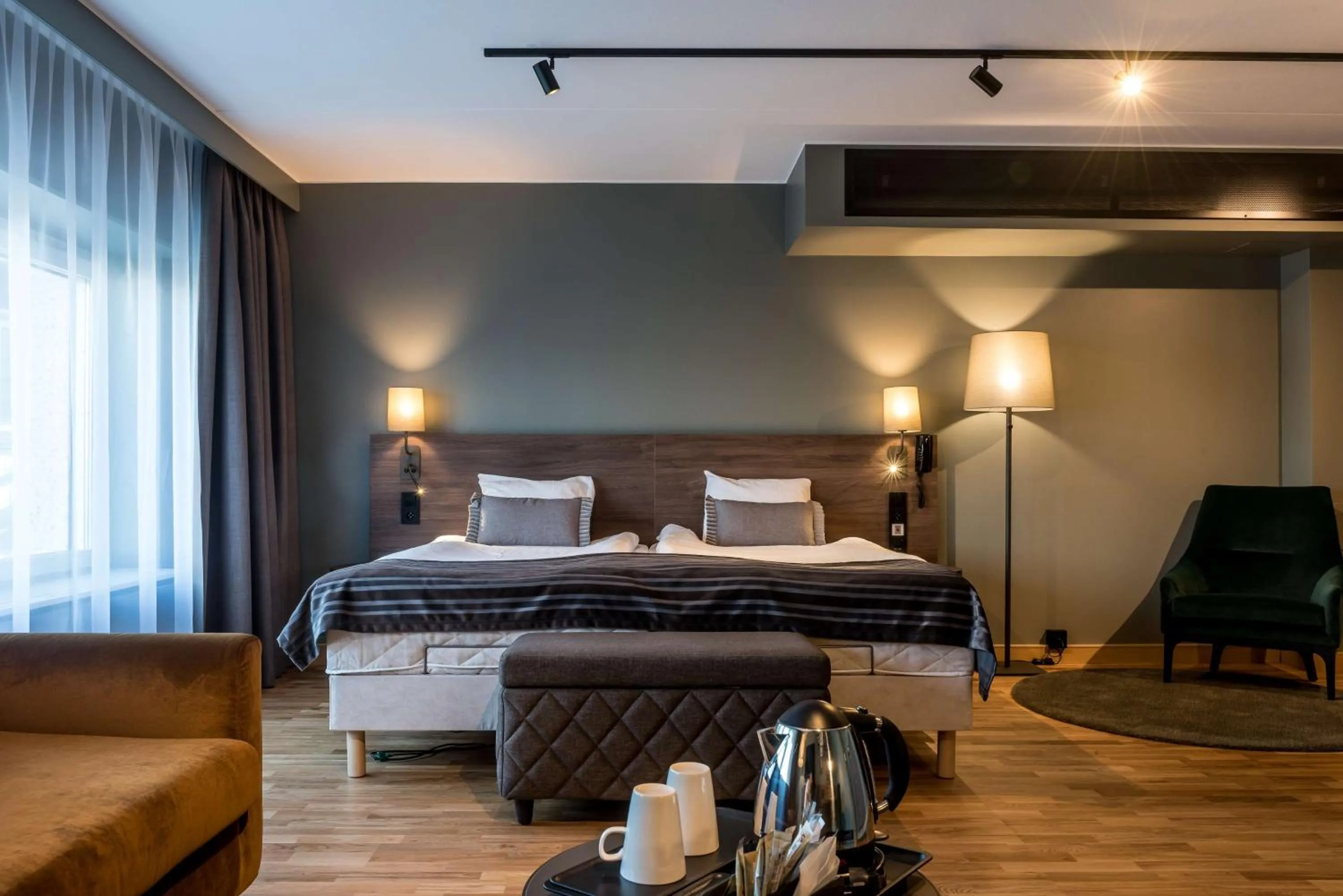 Bedroom, Bed in Scandic Infra City