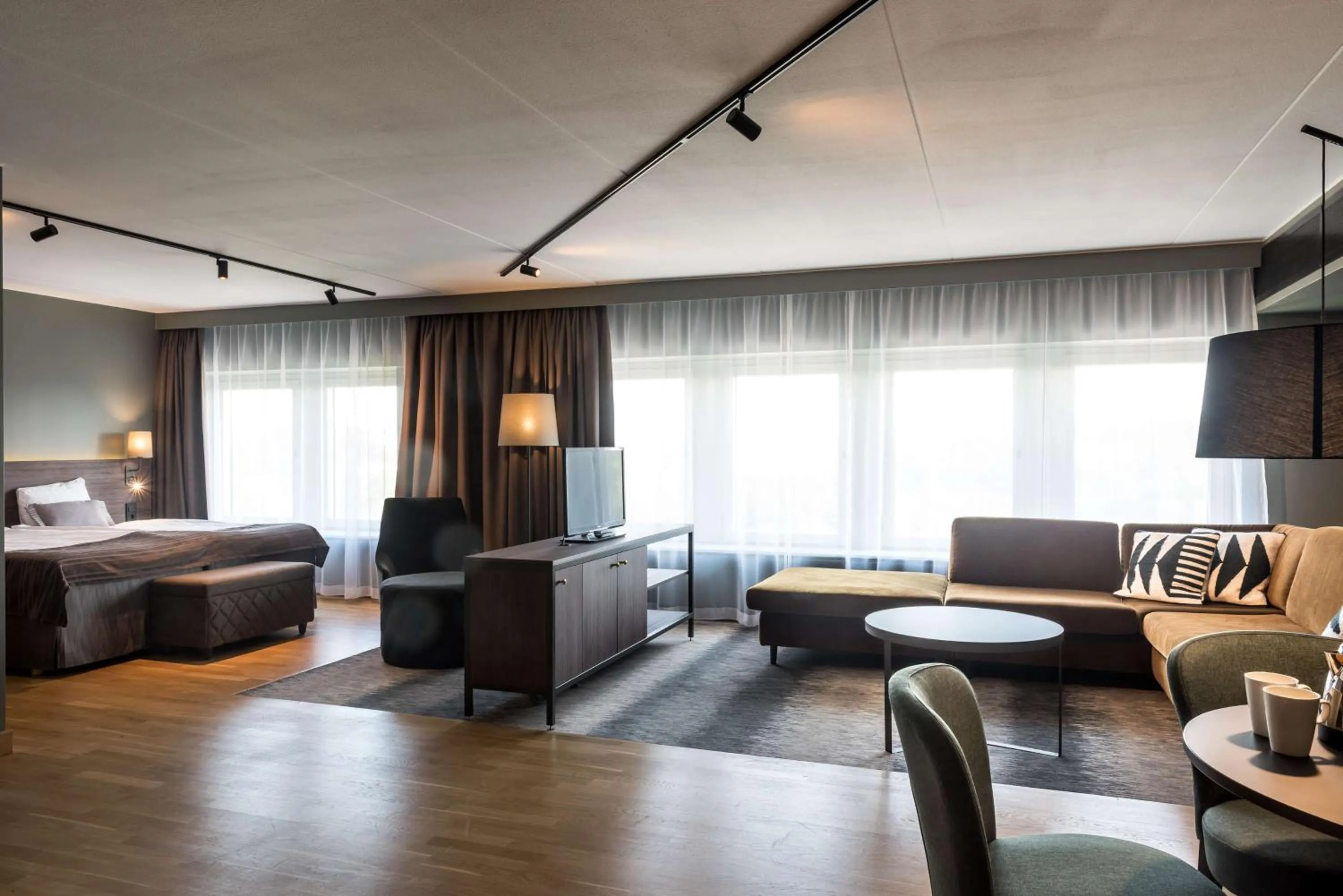 Bedroom, Bed in Scandic Infra City