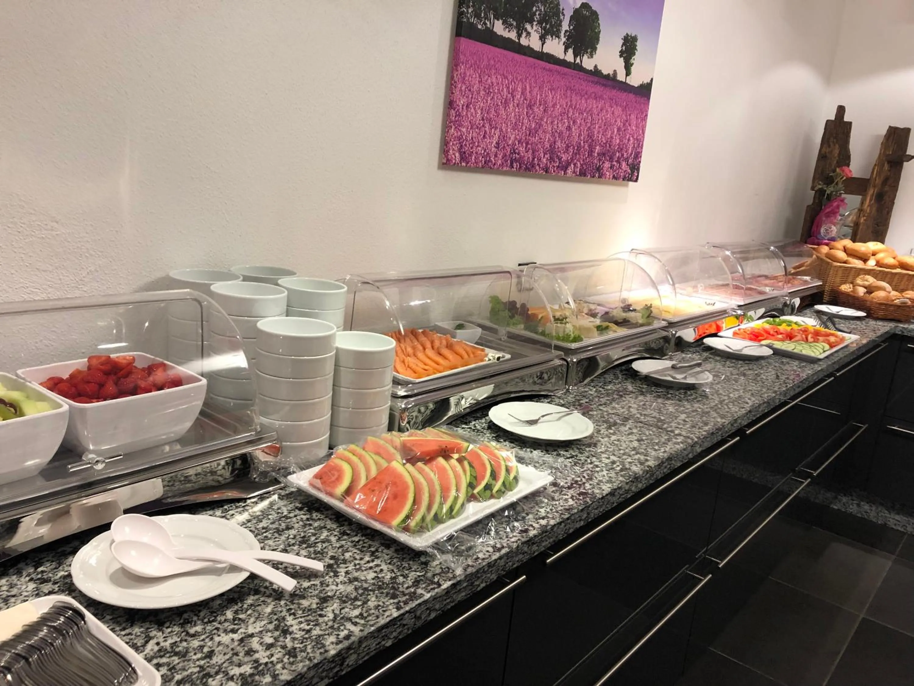 Buffet breakfast in Hotel Rieder